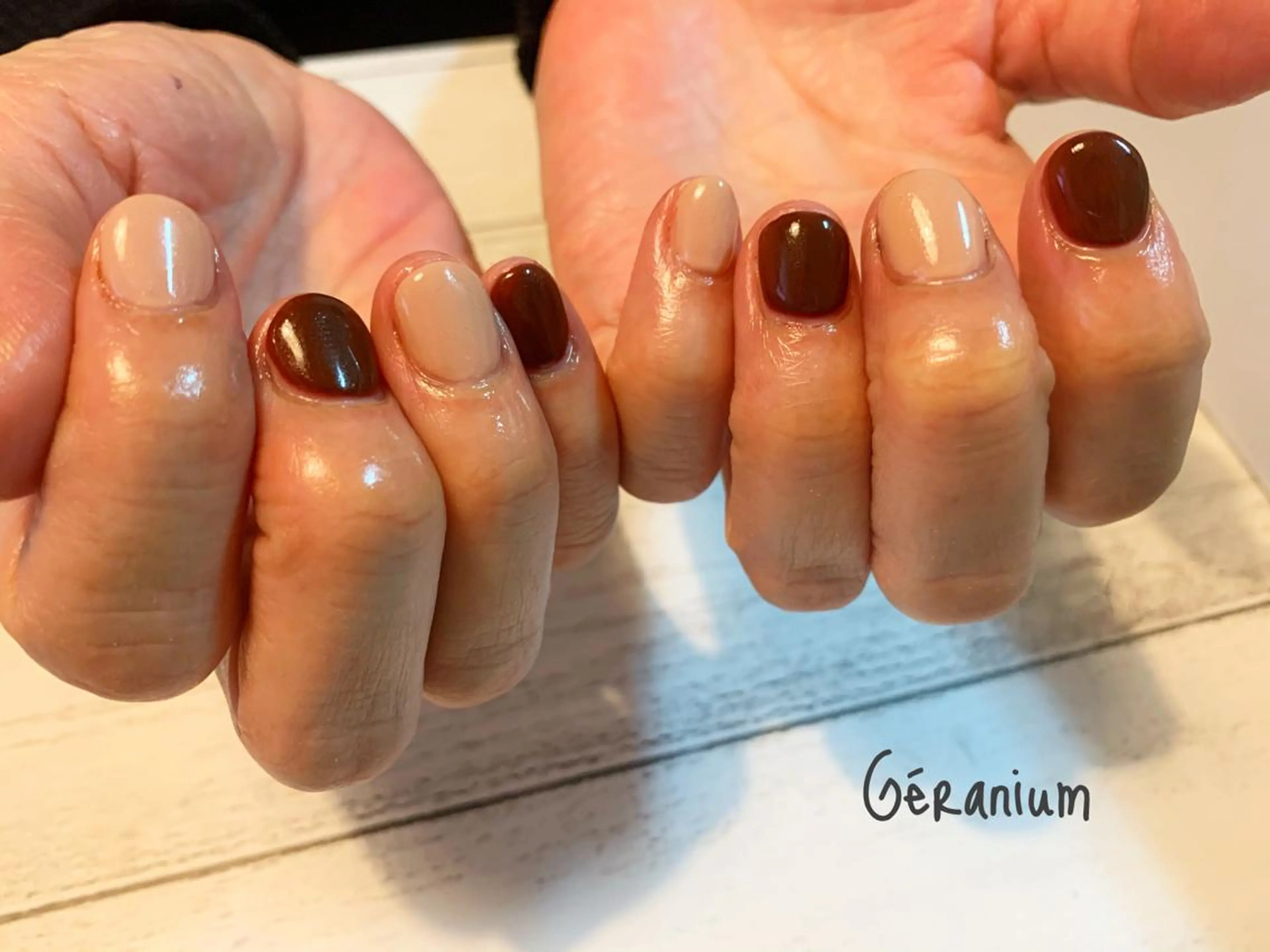 ネイル ハンドネイル フットネイル GéRanium Harukaのネイルデザイン