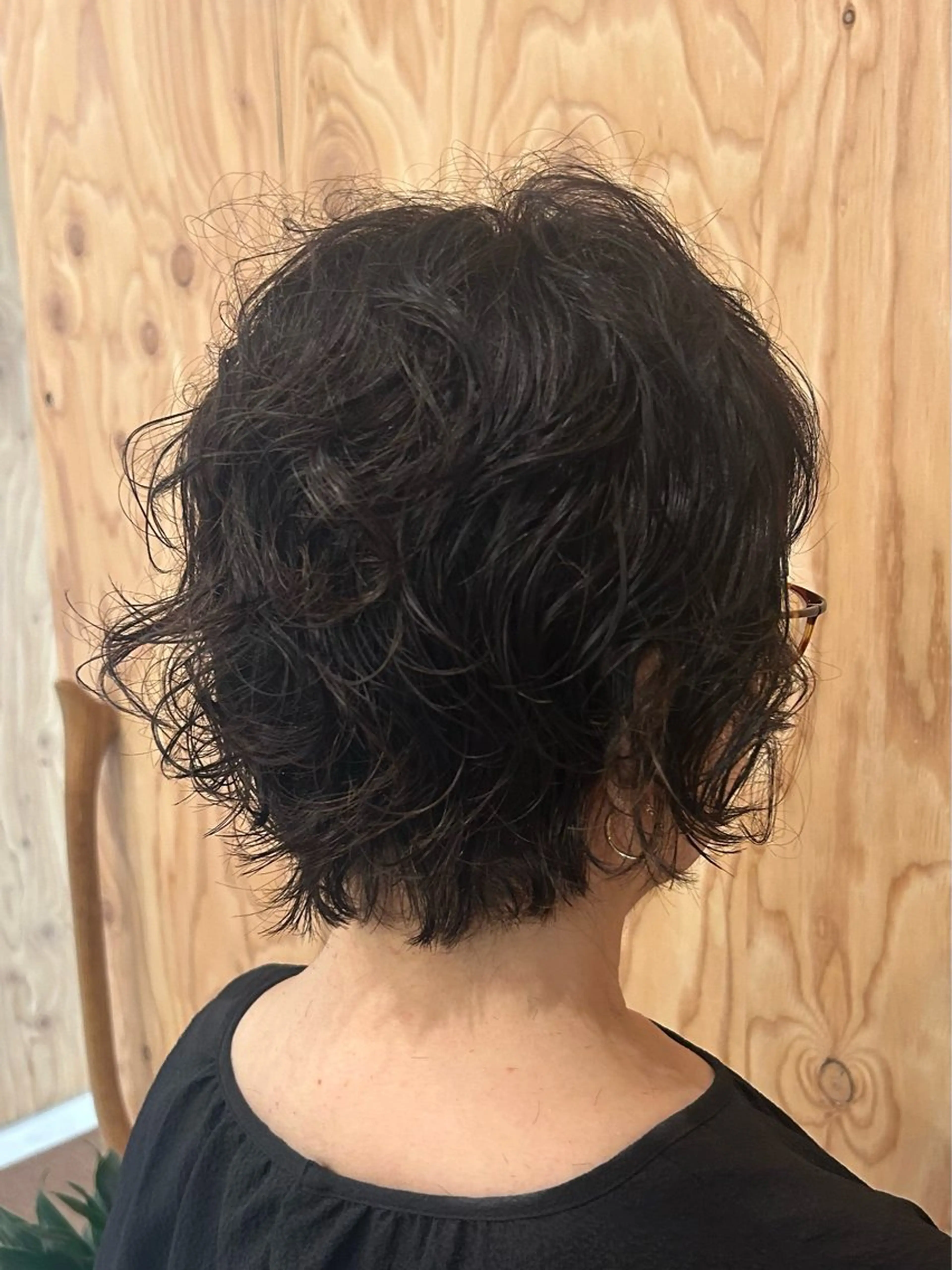 ショート カット パーマ 似合わせレイヤー/透 明感カラー/momiのヘアスタイル