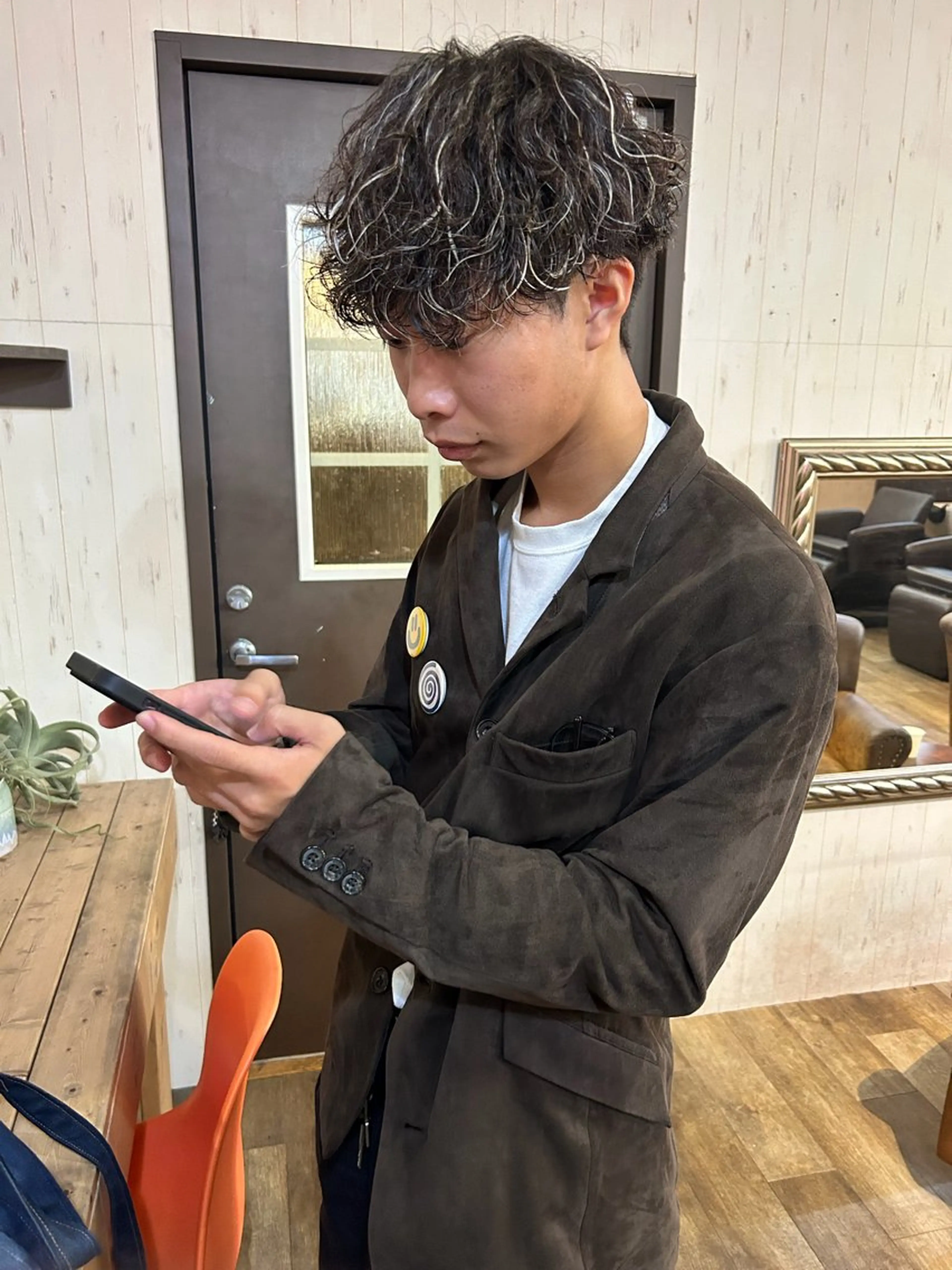 ショート パーマ メンズ パーマ KENSHIN メンズパーマのヘアスタイル