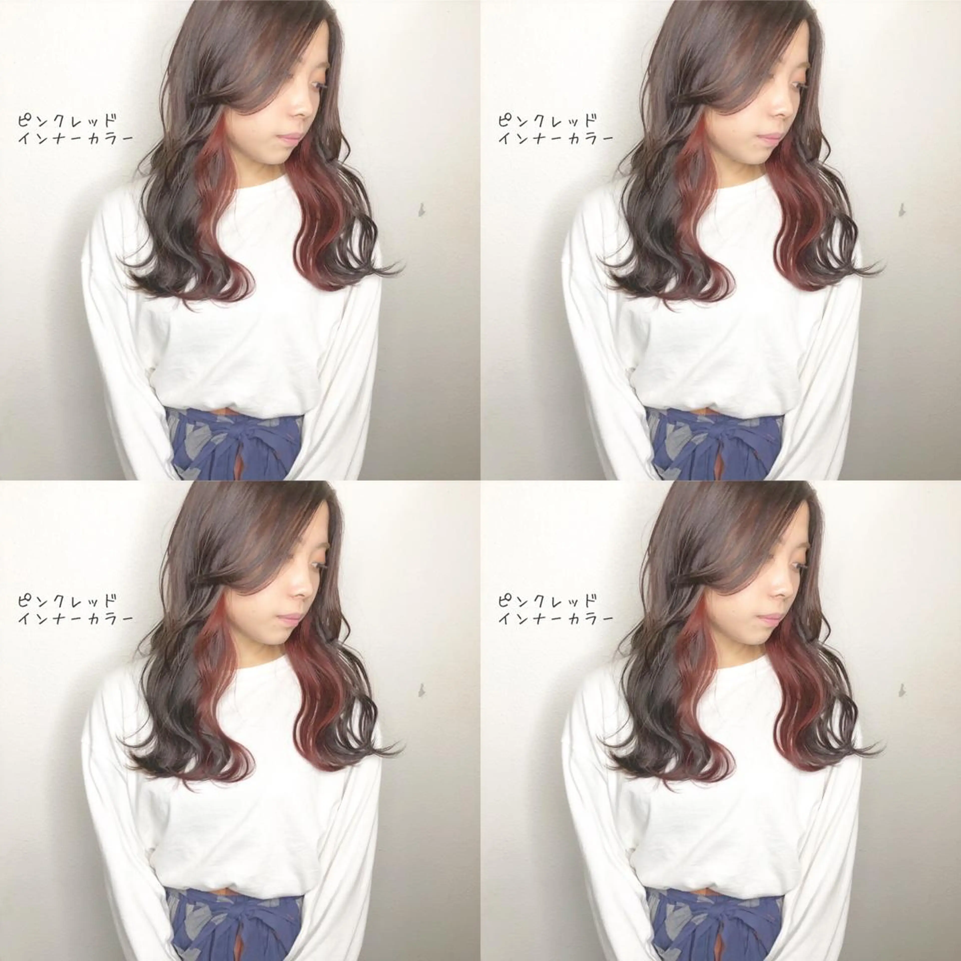 セミロング カラー ブリーチ あさだ しゅうたろうのヘアスタイル