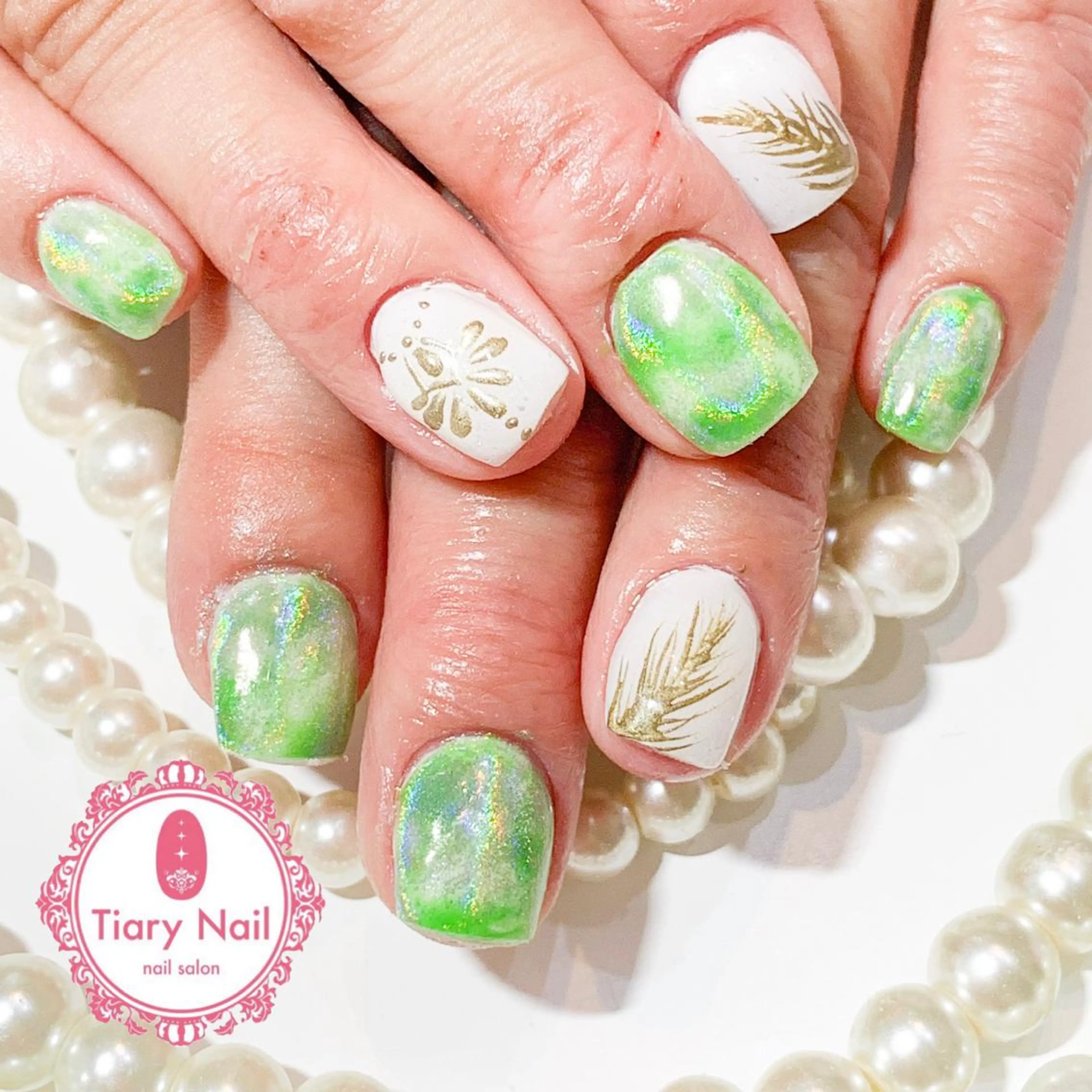 ネイル 💗🪽Tiary Nail🪽💗のネイルデザイン