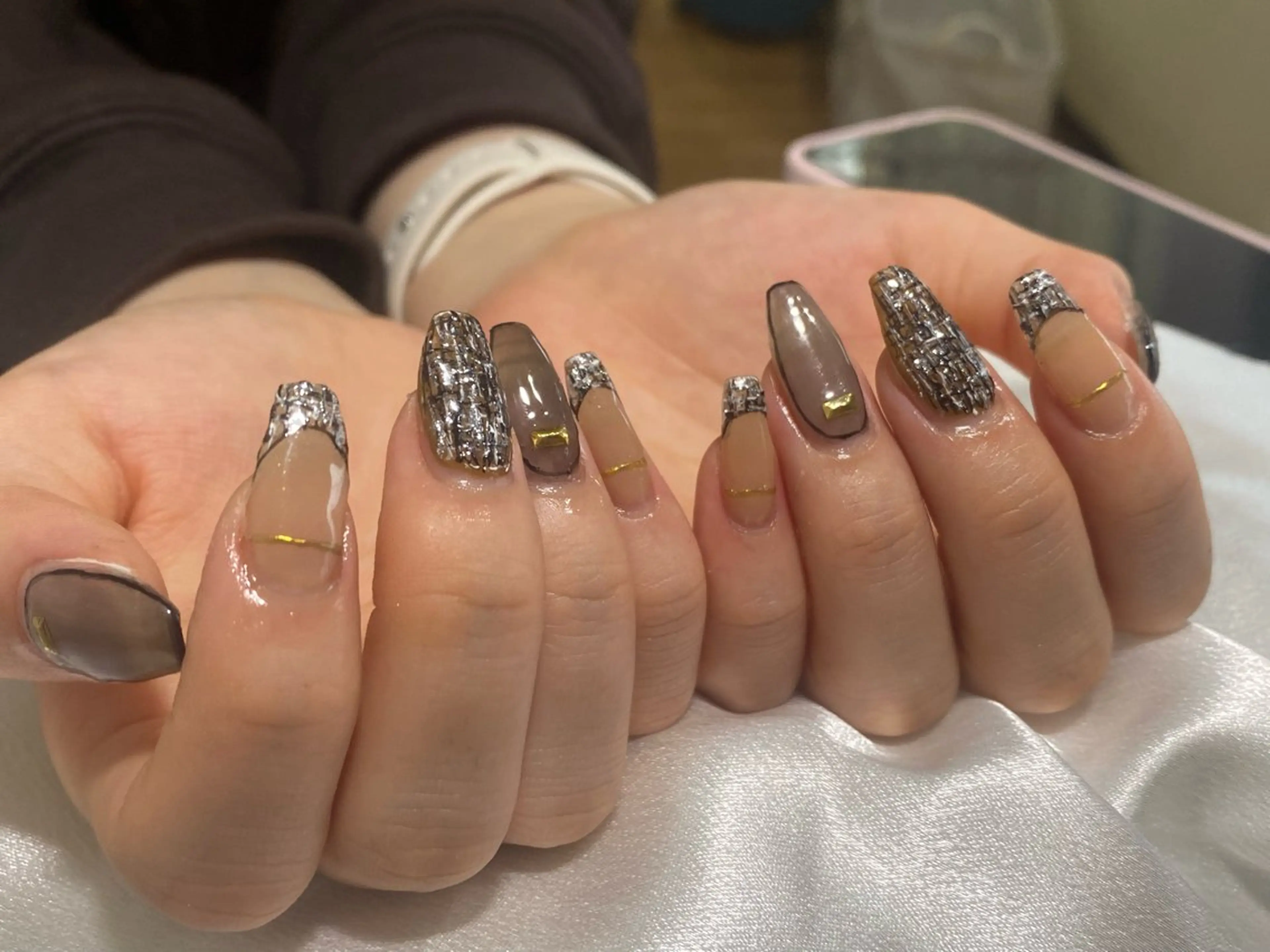 当店❤️人気No.3【medium長さだし・オフ込み✨】10本何でもOK★デザイン選び放題🩷持ち込みデザイン🆗の写真