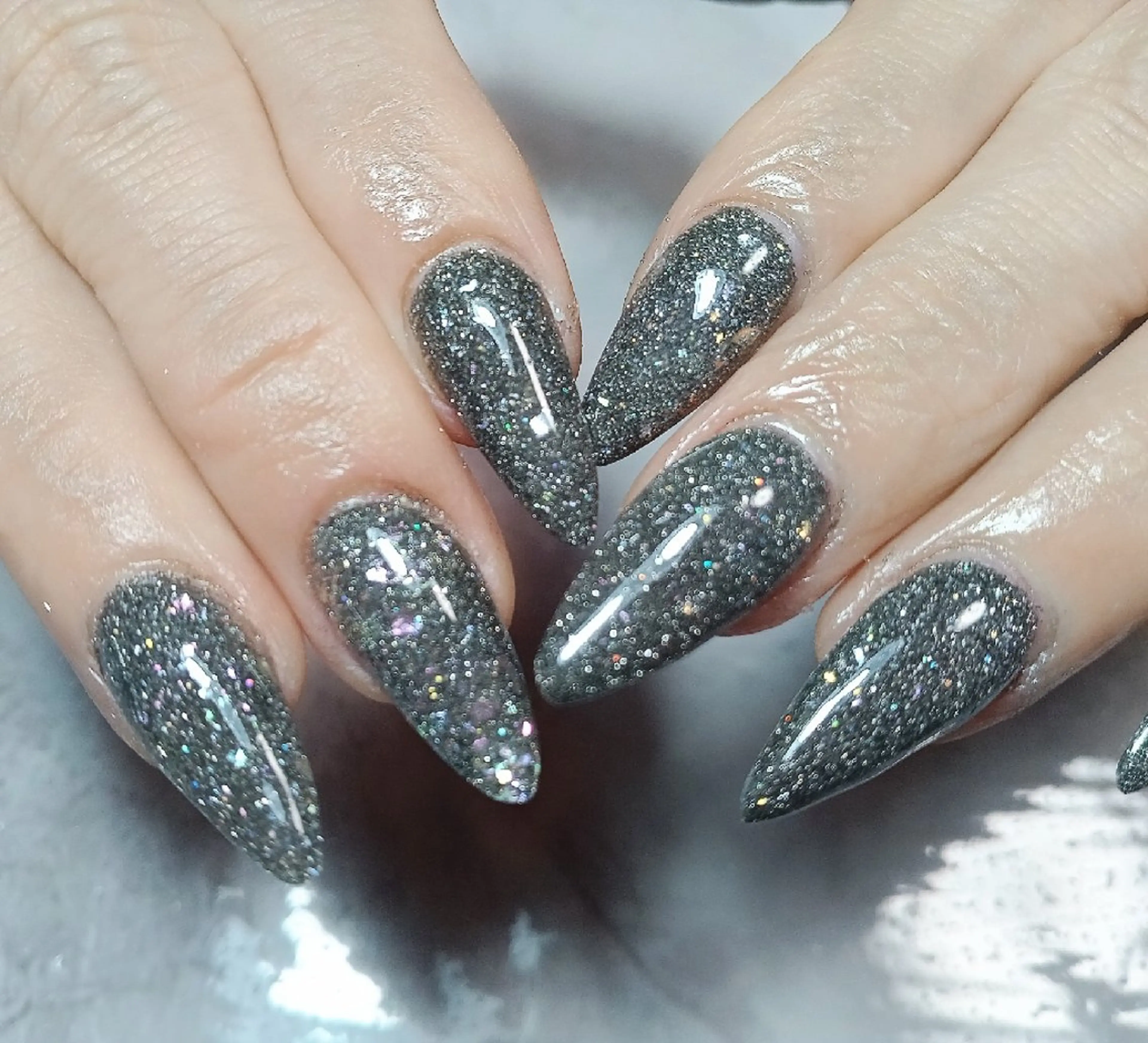 ネイル ワンカラーネイル スカルプネイル Wisteria Nail_Yukieのネイルデザイン