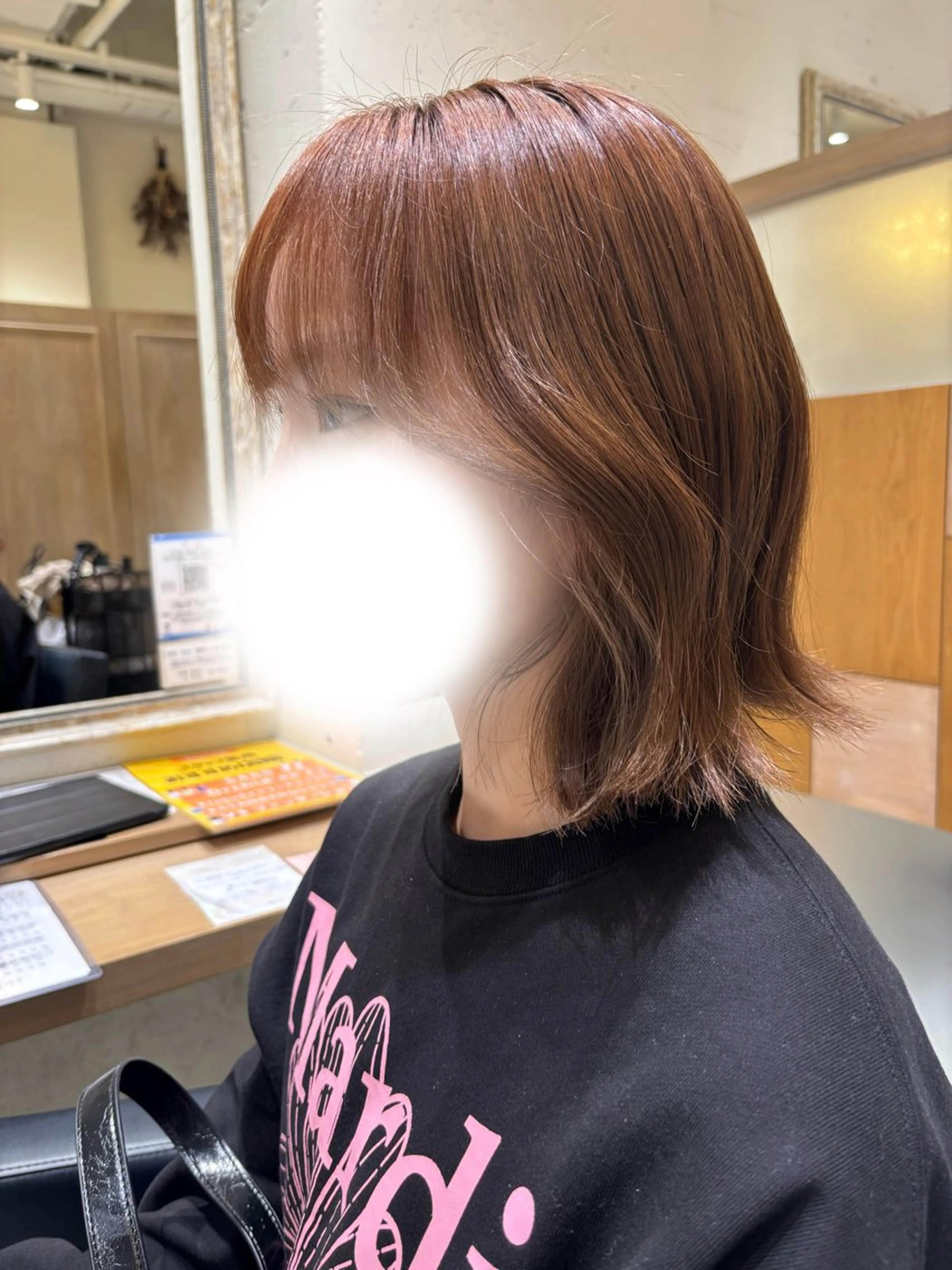 カット トリートメント 透明感グレージュ/ 縮毛矯正/静岡のヘアスタイル