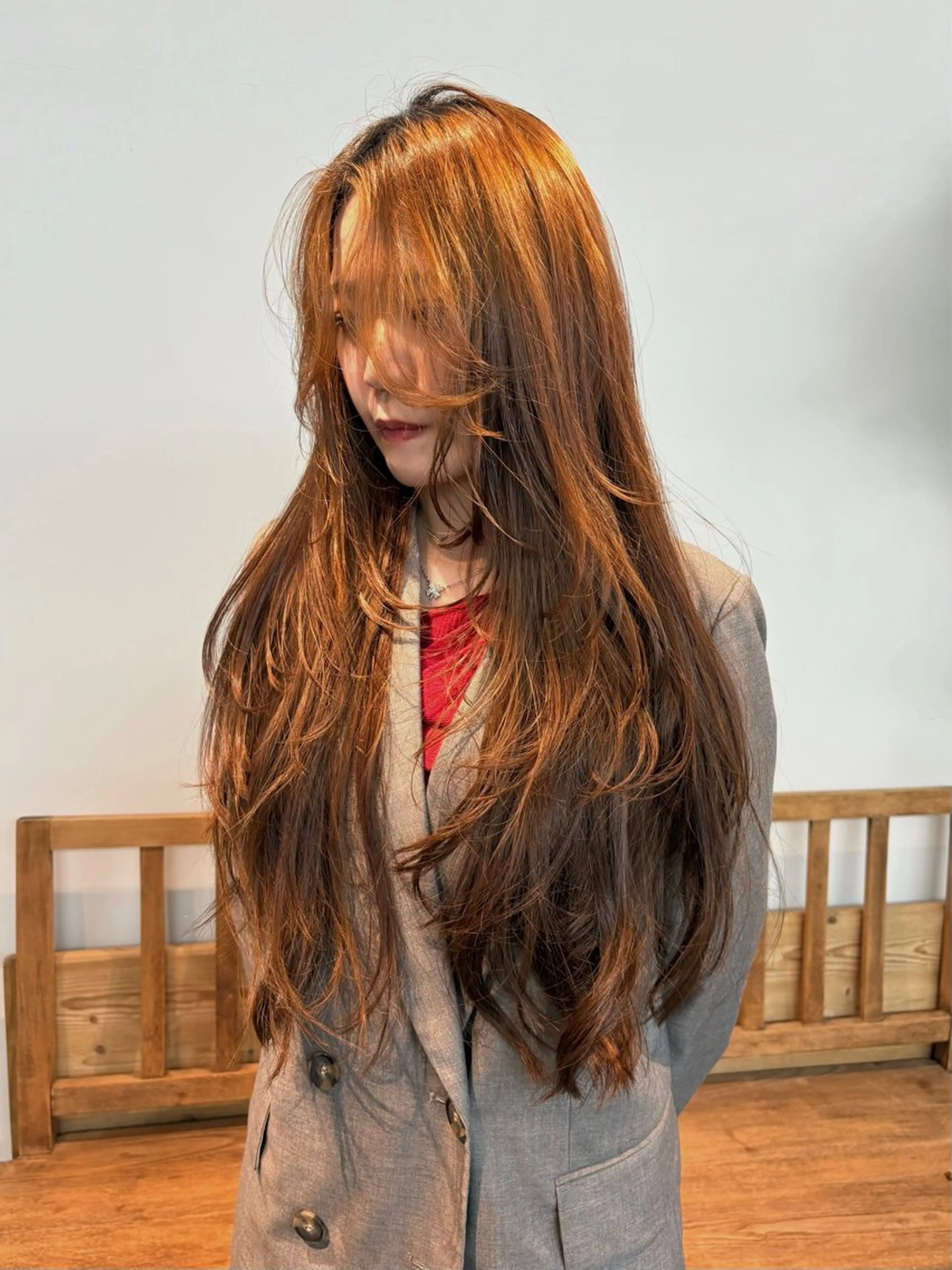 ロング レイヤーカット Fev YUZUのヘアスタイル