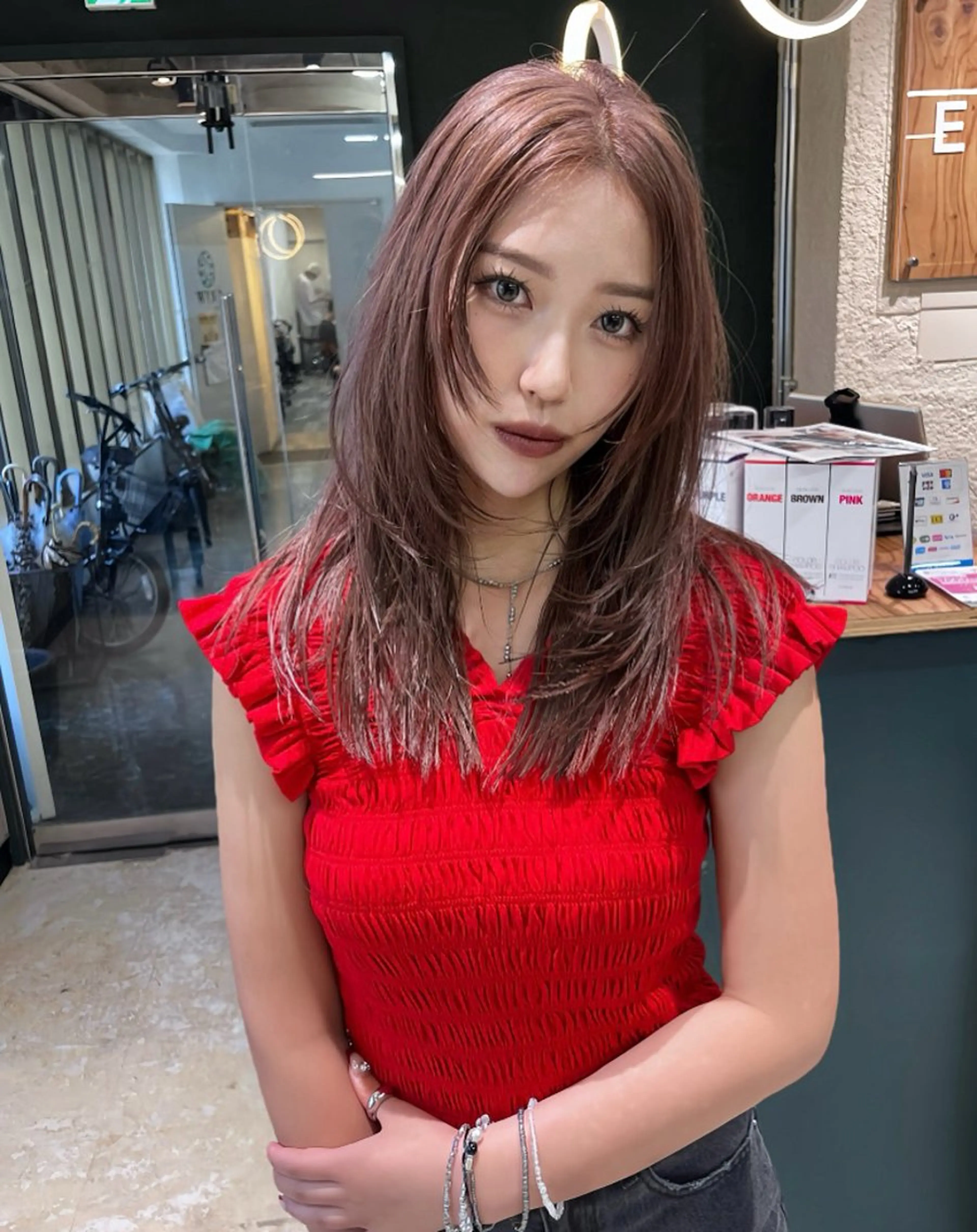 ロング 💖艶ハイトーン髪質 改善💖ケンシンのヘアスタイル
