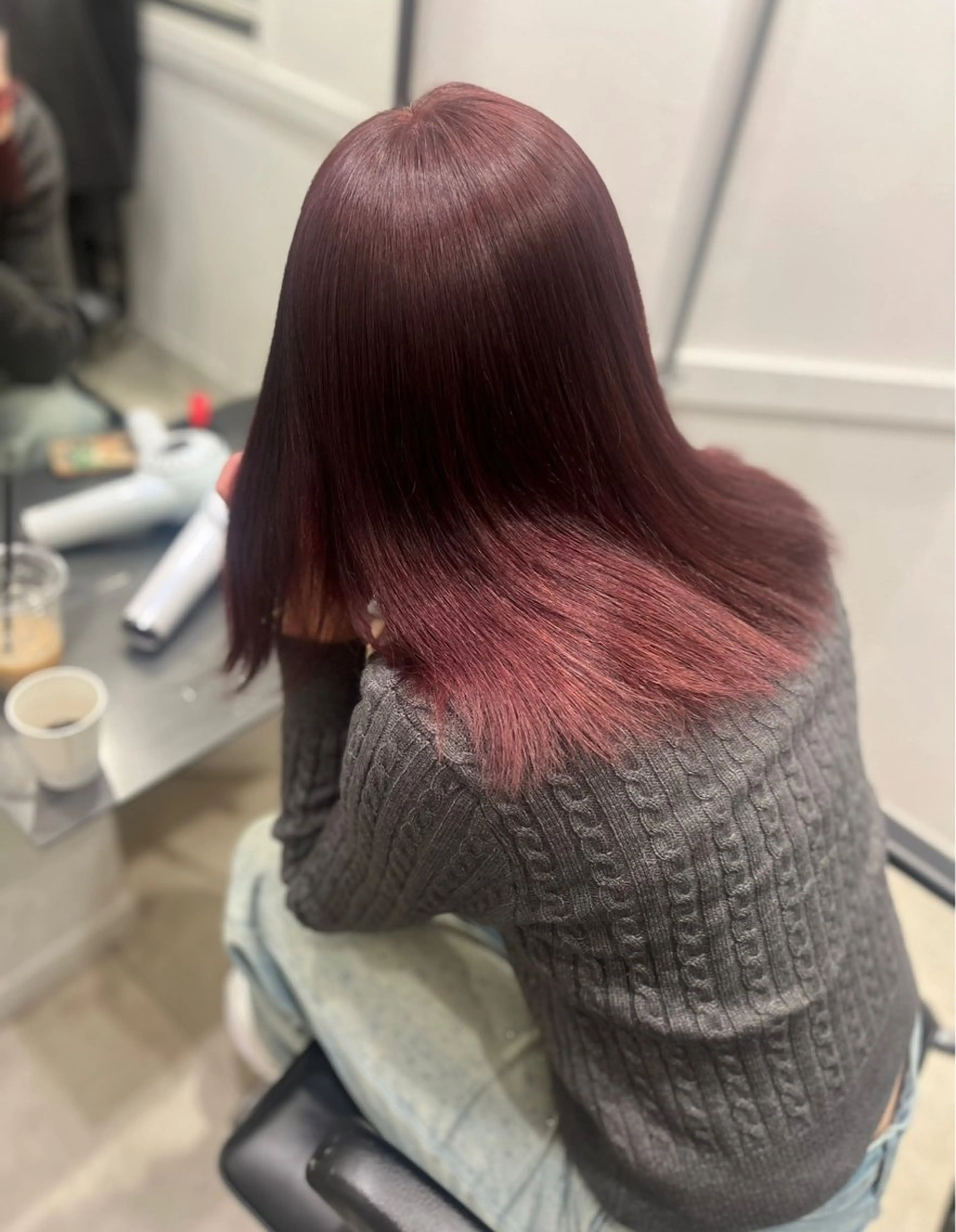 セミロング カラー ブリーチ 透明感カラー ブリーチなしカラー 髪質改善 トリートメント 【ただの天才 🎨】のヘアスタイル