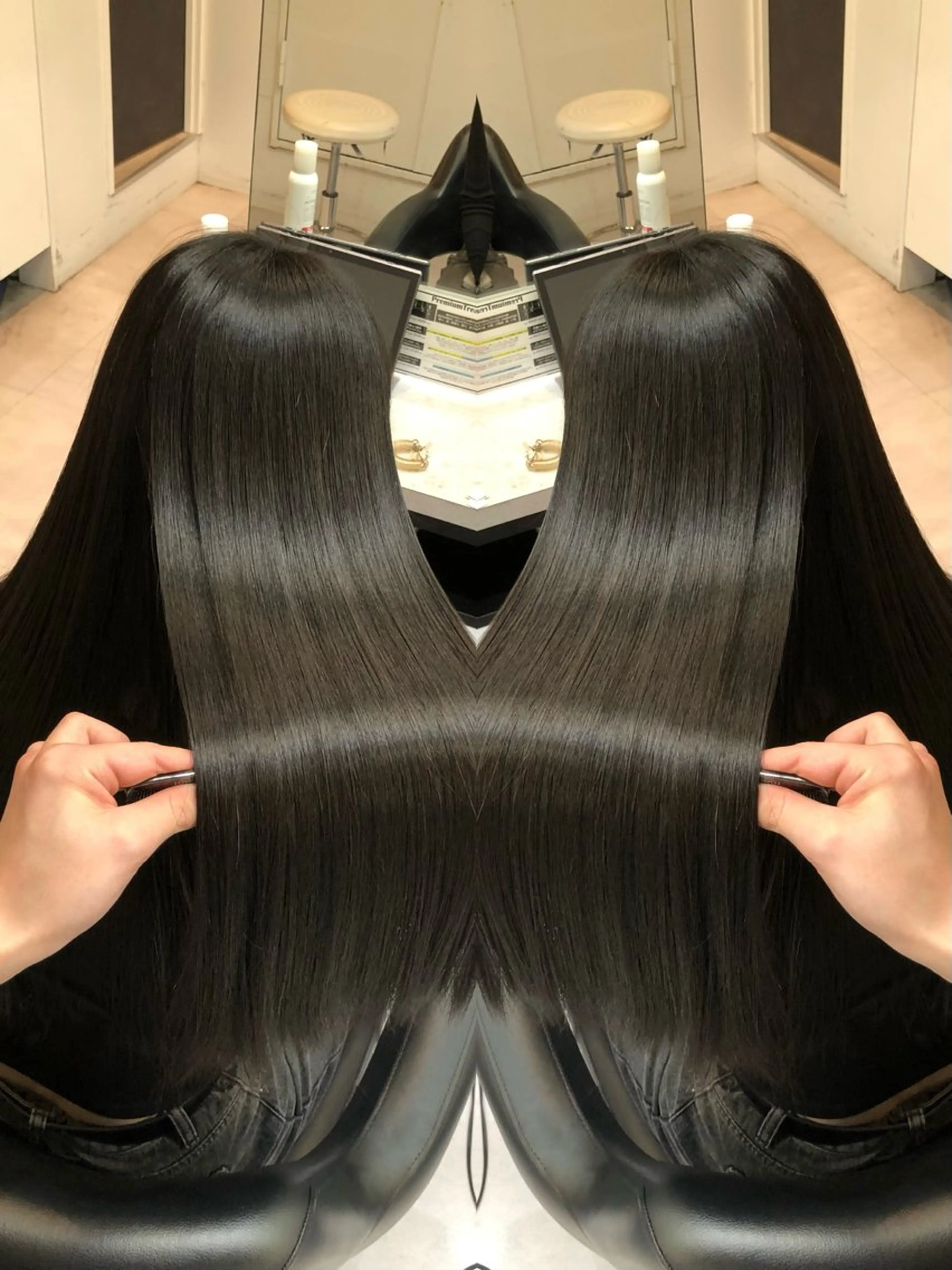 ロング パーマ 縮毛矯正 トリートメント 🩵レイヤー✖︎ 髪質改善🩵リョウヤのヘアスタイル