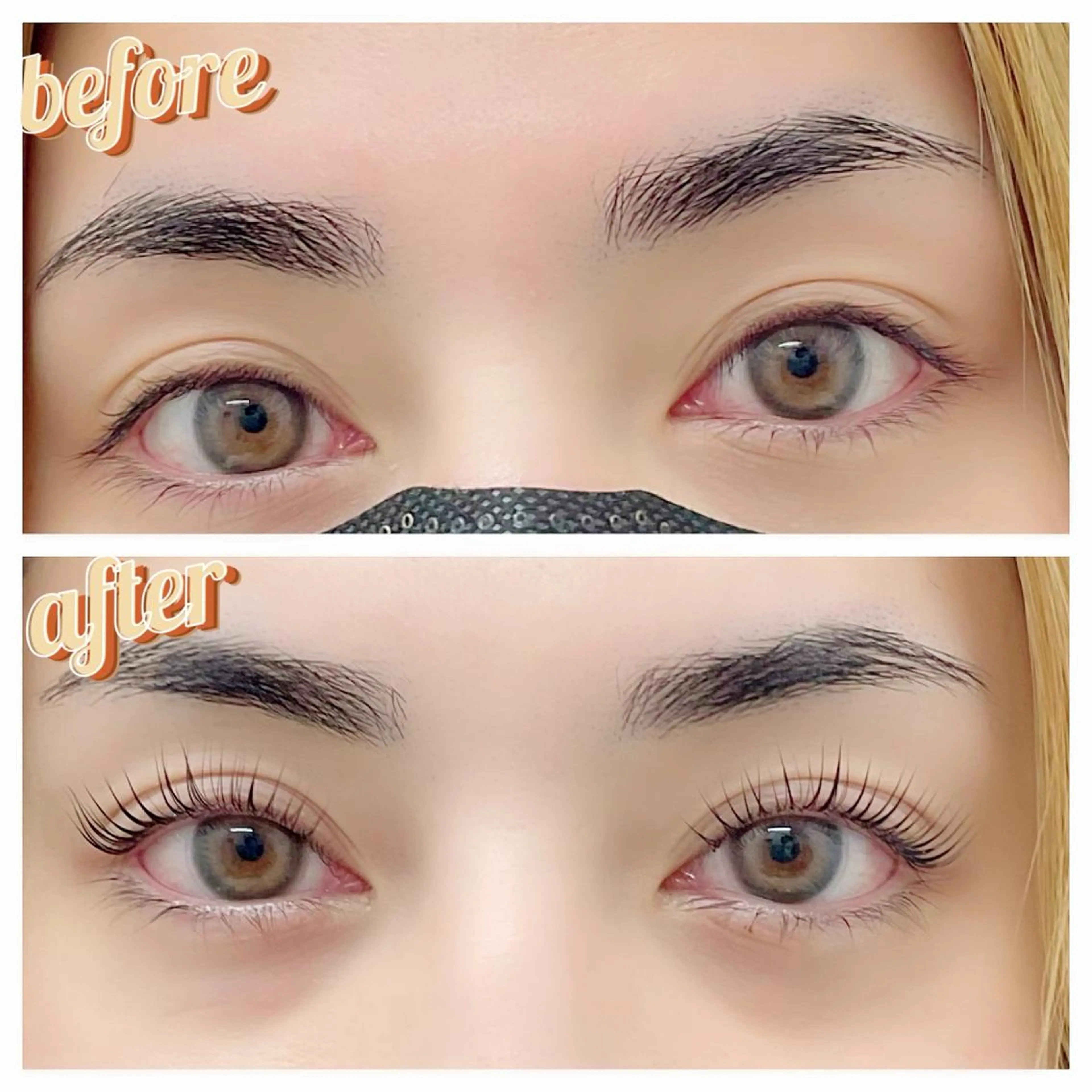 口コミ割　パリジェンヌラッシュリフト　コーティング付きの写真