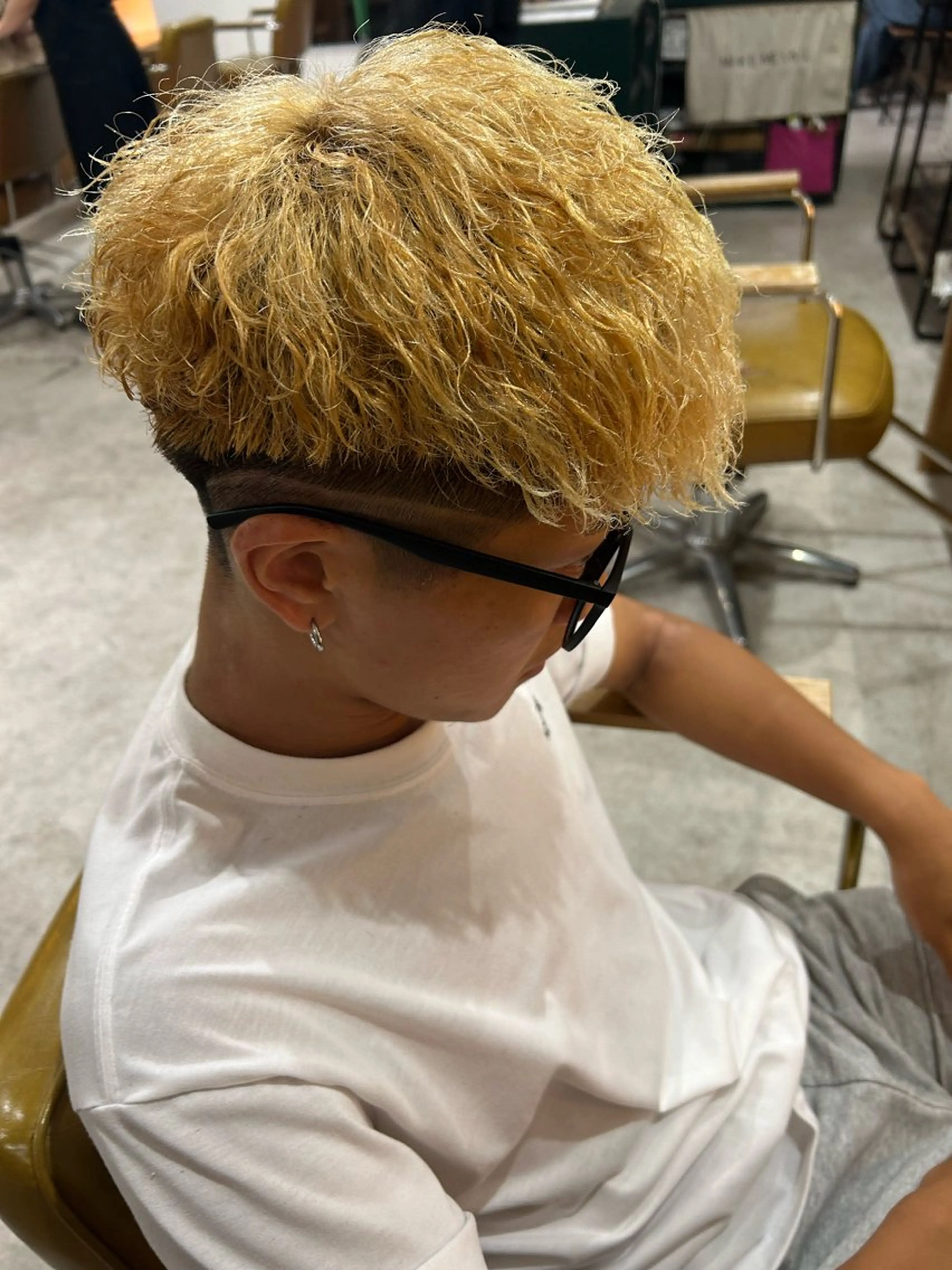 メンズカット+ハイクオリティパーマの写真