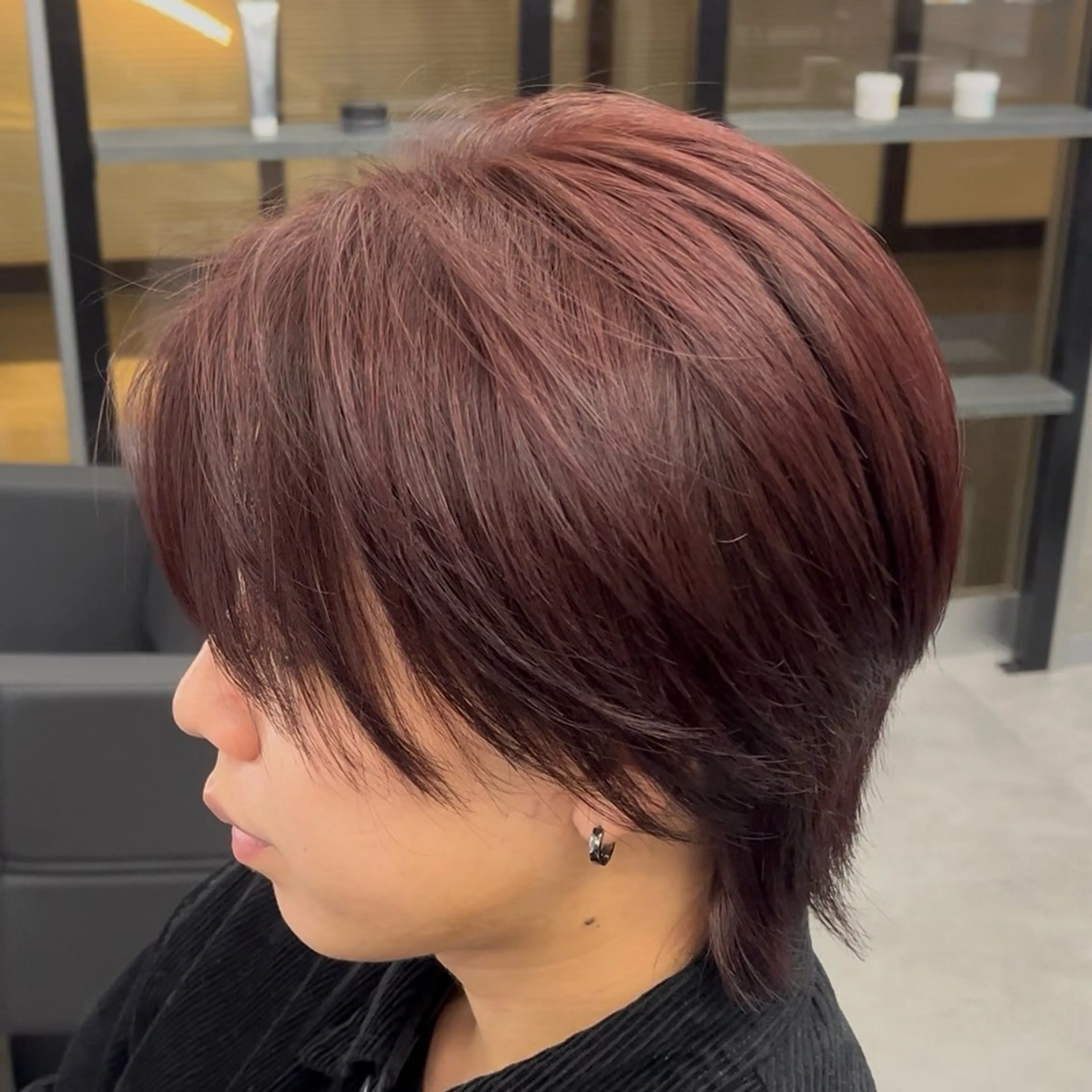 ショート カラー ヘアアレンジ メンズ レッドカラー カット ヘアカラー 【札幌メンズ特化】 🔥RIKU🔥のヘアスタイル