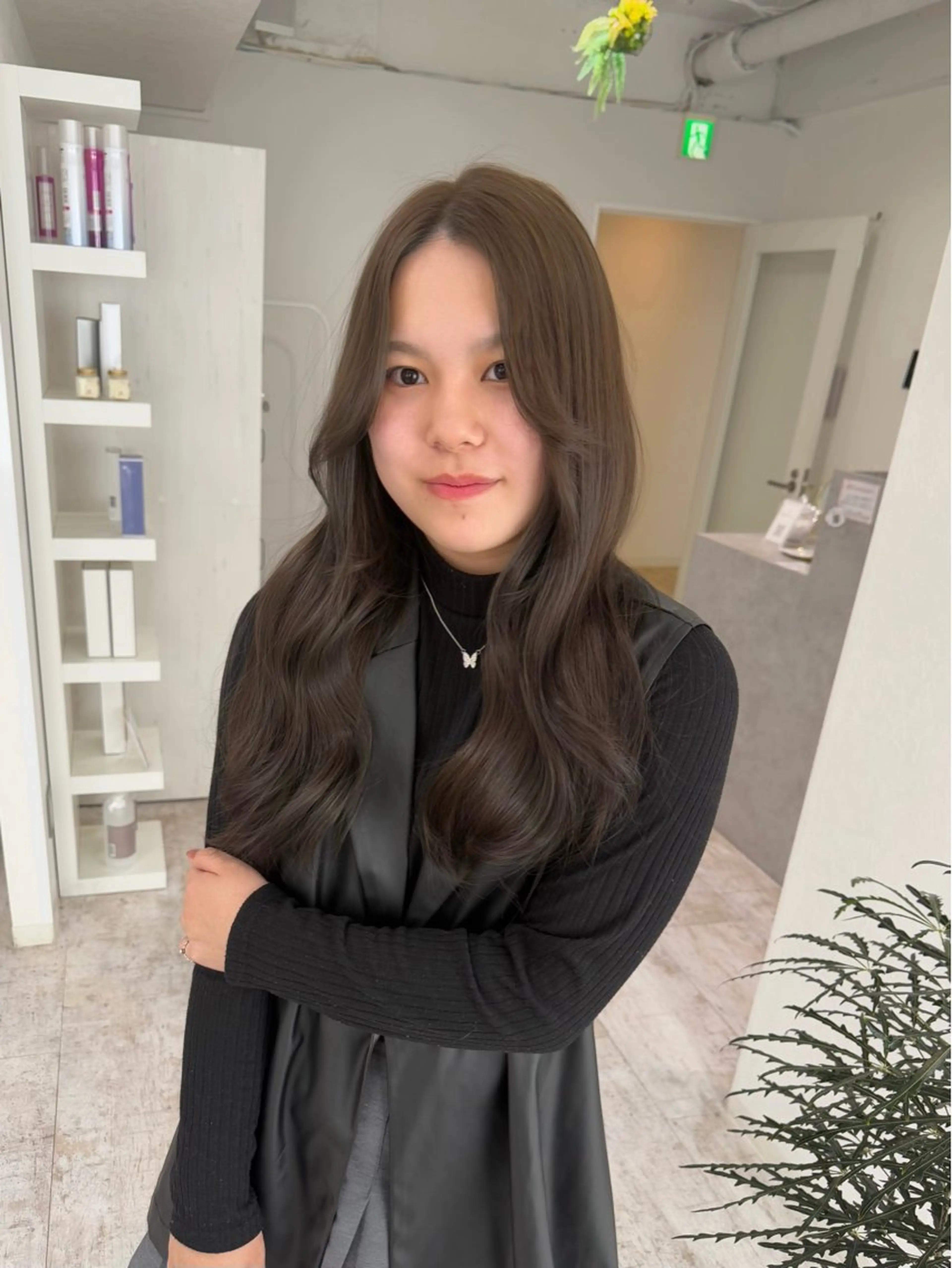ロング カラー ヘアカラー トリートメント piLLon/ RYUKAのヘアスタイル