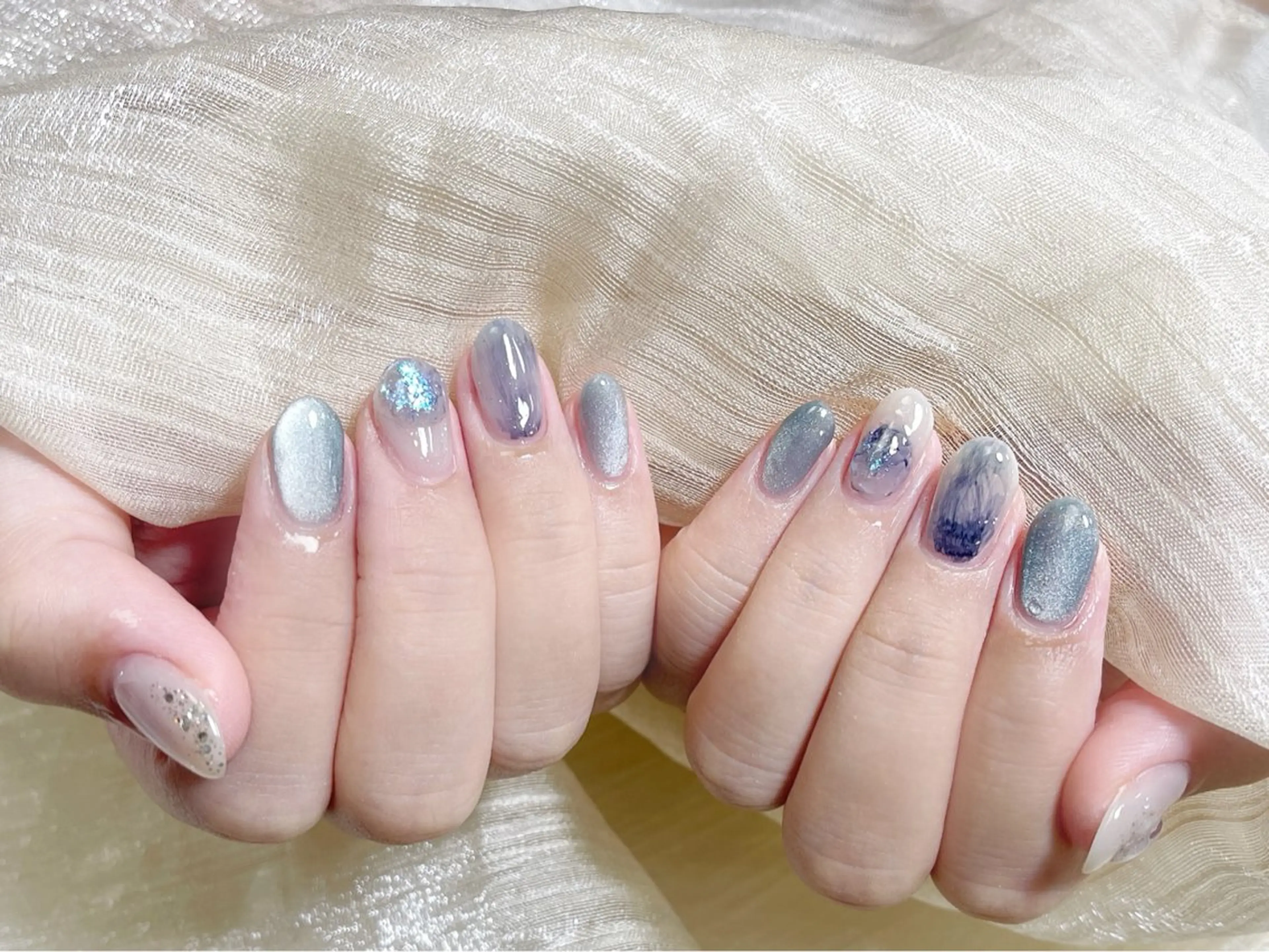 ネイル ハンドネイル 🎀ネイルサロン エクラYUI🎀のネイルデザイン