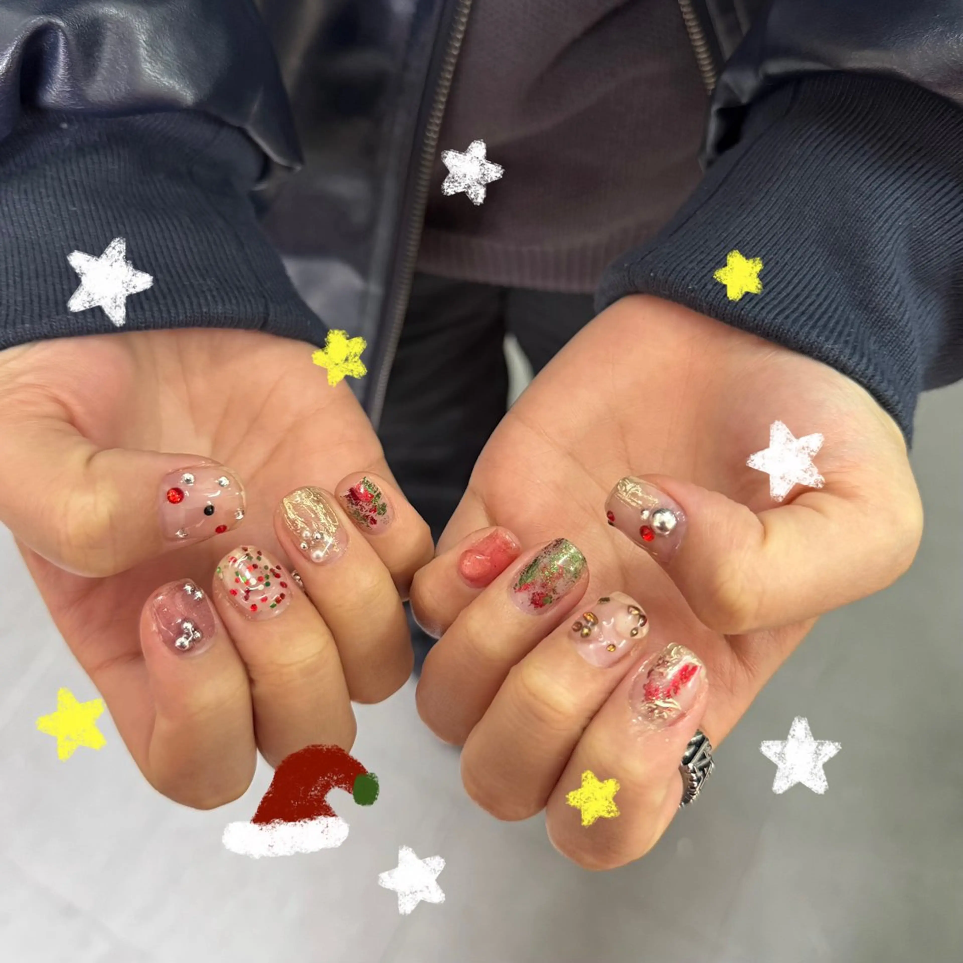 ミディアム 小川 柚香のネイルデザイン