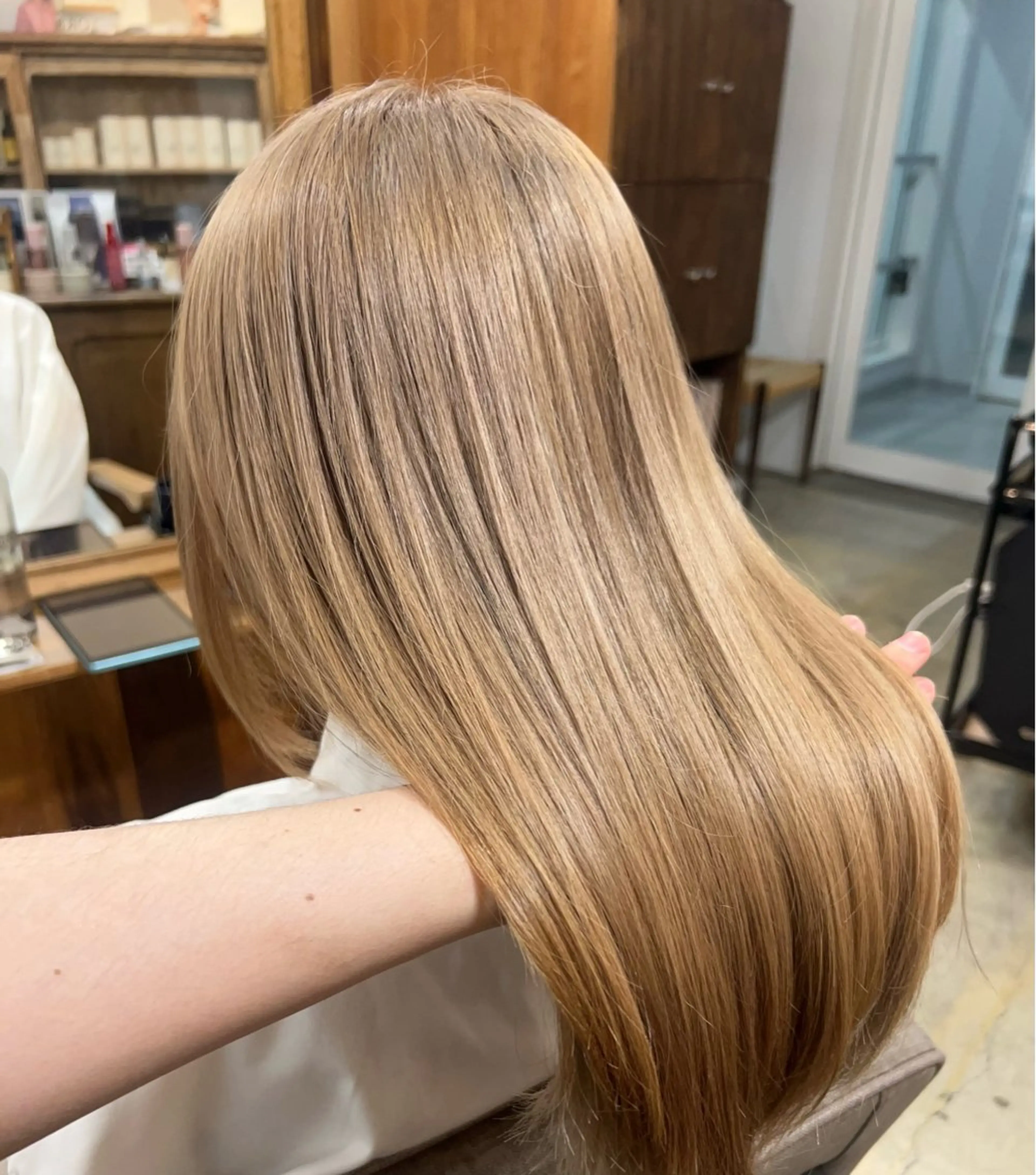 セミロング カラー カット ヘアカラー 韓国レイヤー/ハイ トーン/優太のヘアスタイル