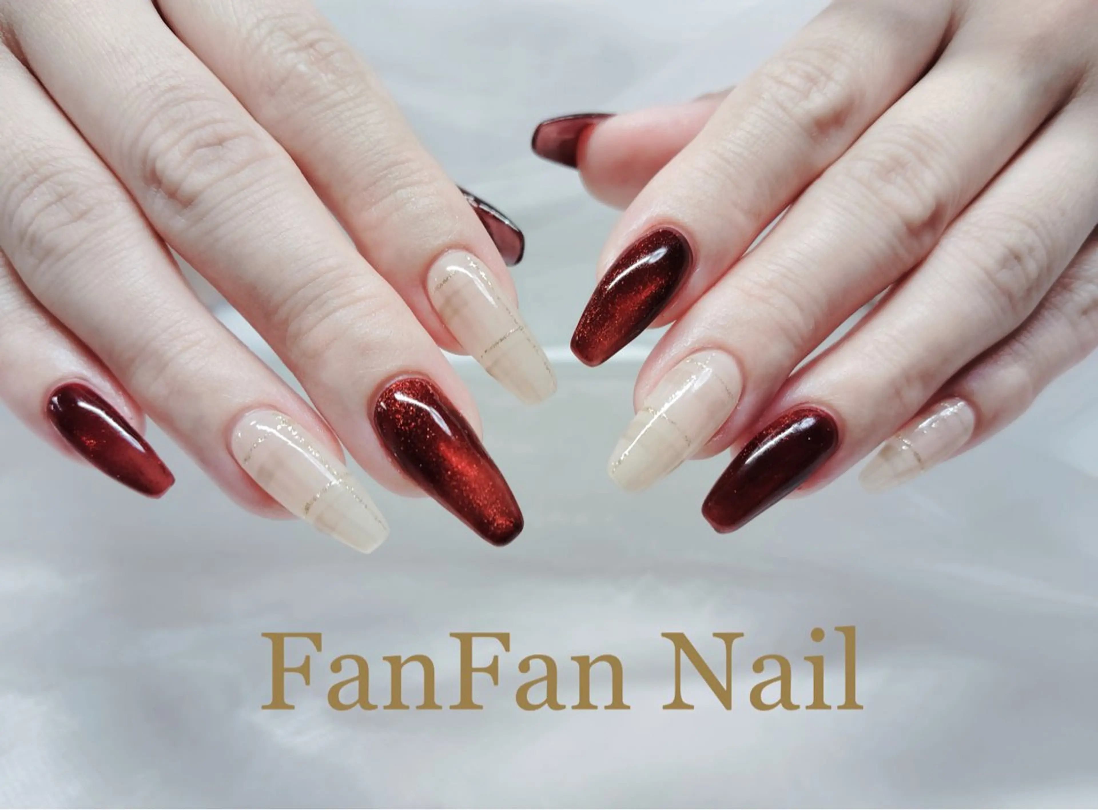 ネイル アートネイル オーロラネイル ガーリー キラキラネイル 韓国ネイル ハンドネイル KaKa FanFanNailのネイルデザイン