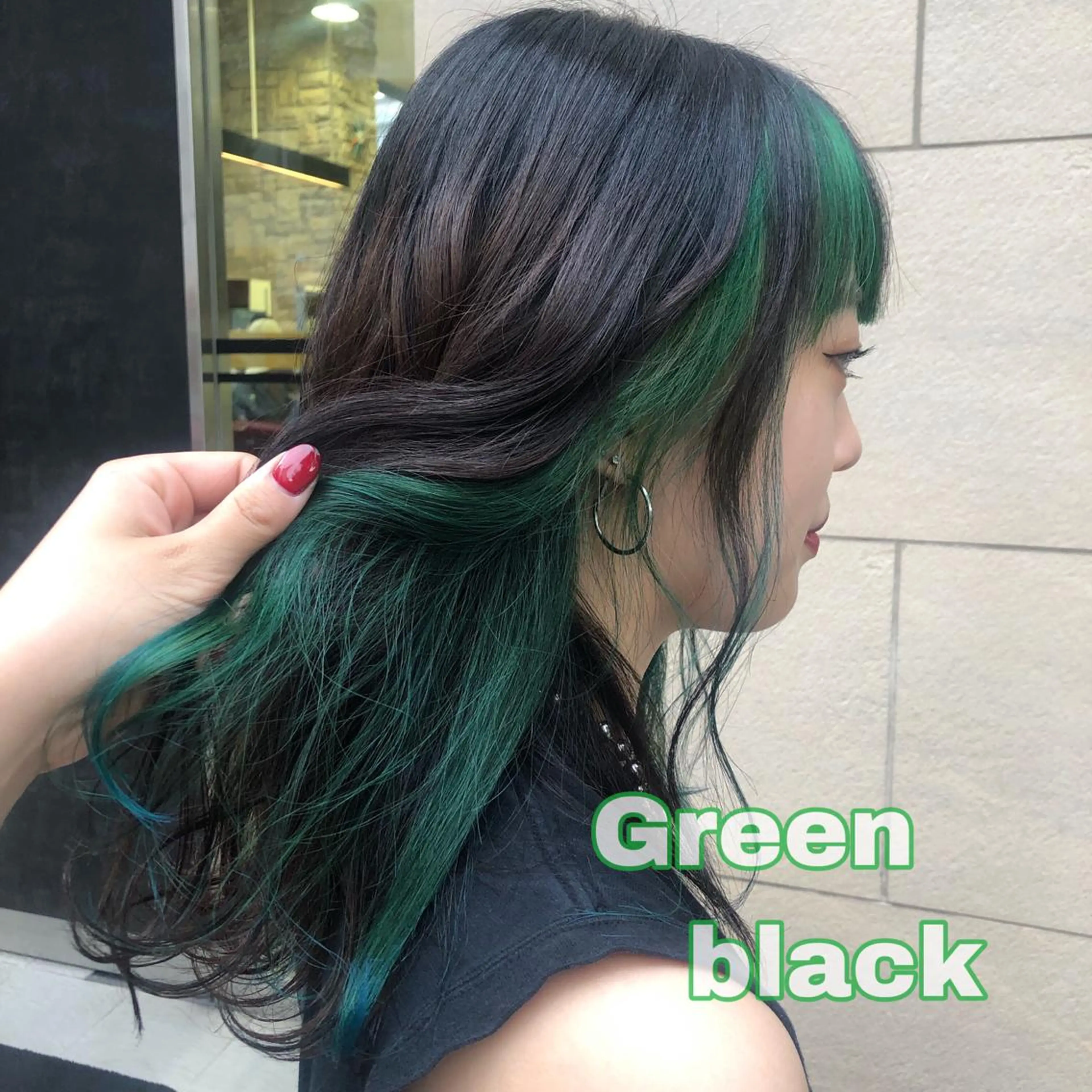 ロング カラー ヘアアレンジ インナーカラー TSUNA 🌙 Lim 五反田のマツエク・マツパデザイン