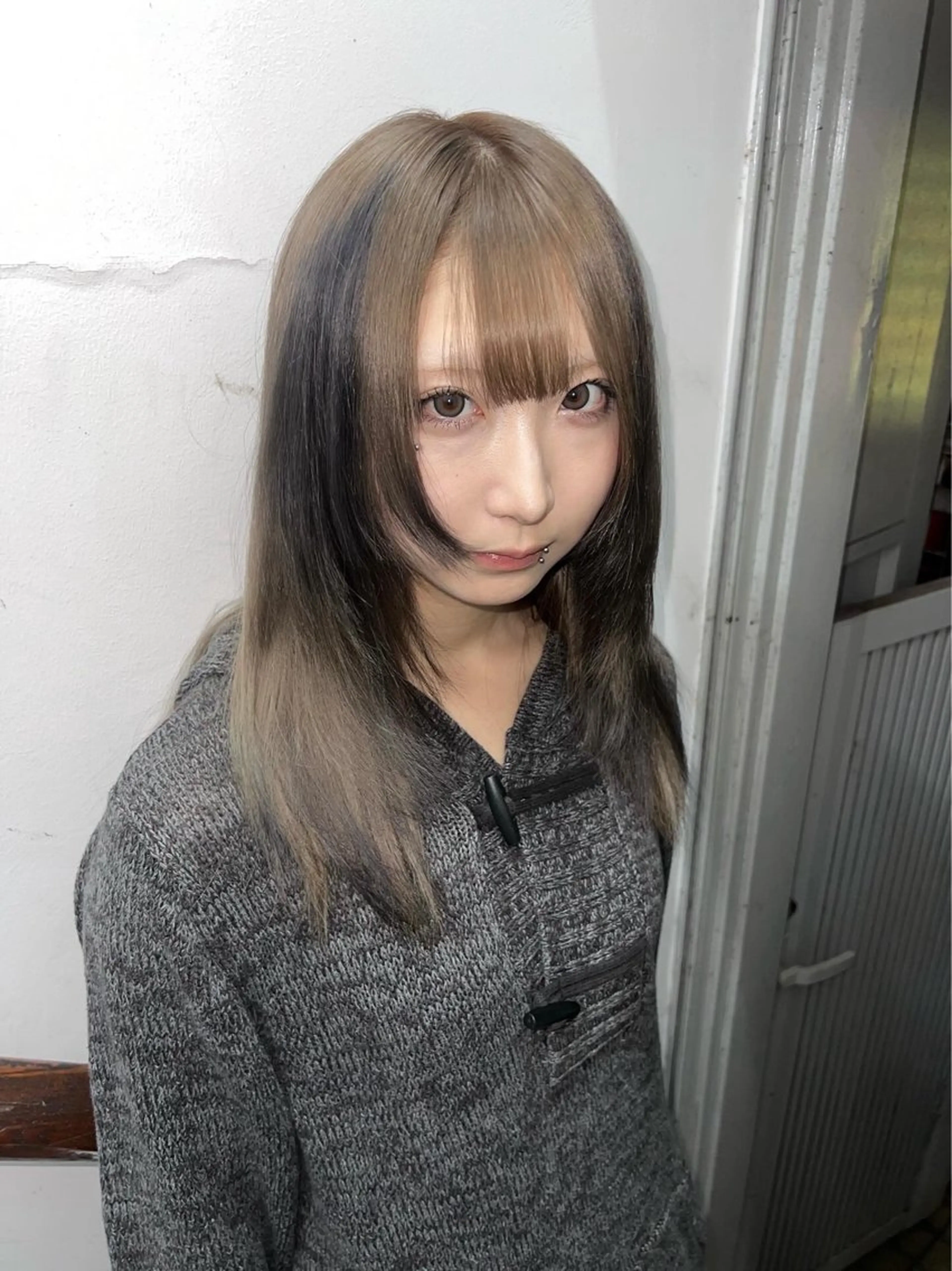 ロング カラー ヘアカラー AIRA/ブリーチ ‪/透明感カラーのヘアスタイル