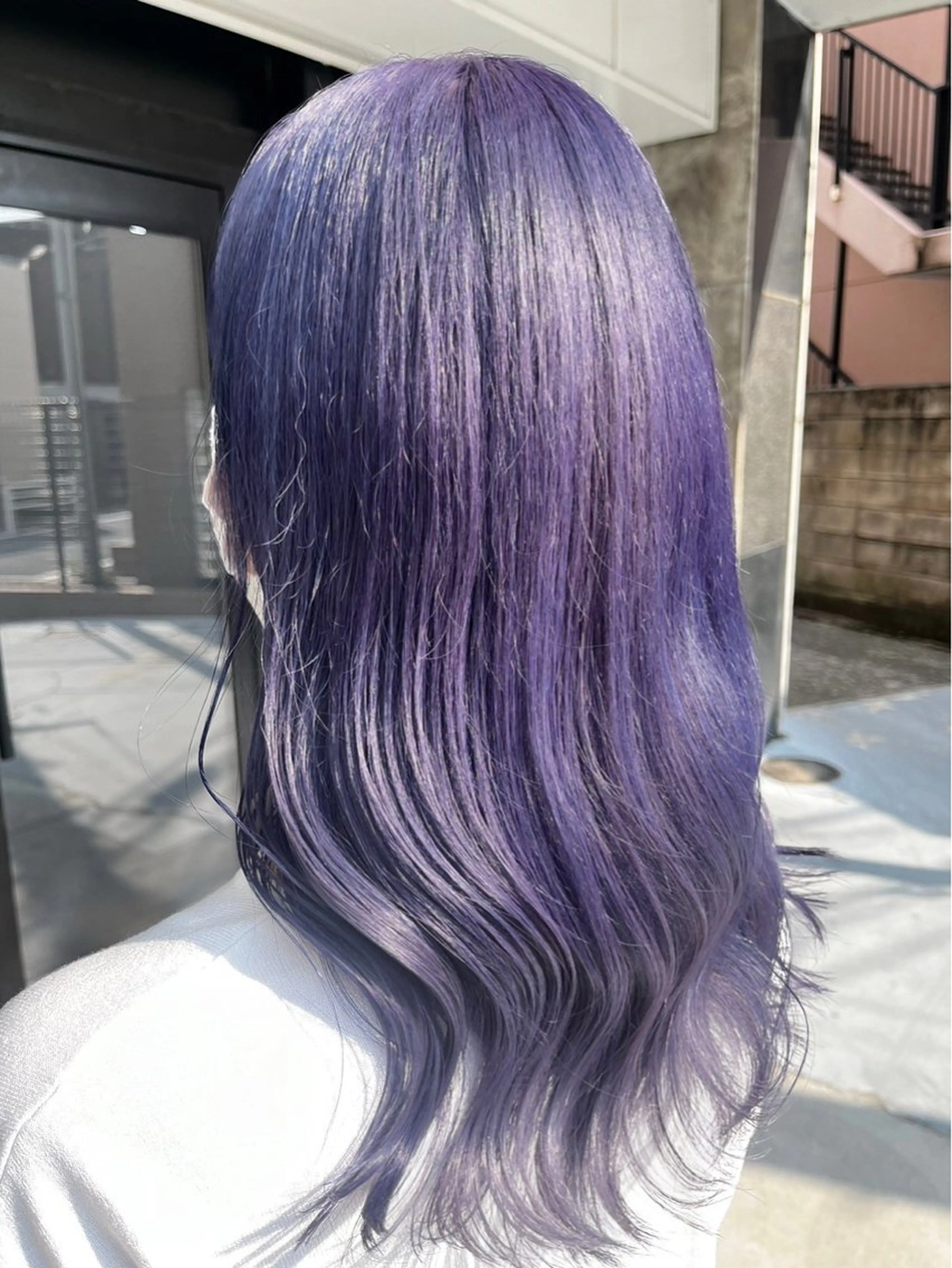 ロング カット ヘアカラー トリートメント ハイトーン/韓国風/ 艶髪/吉祥寺のヘアスタイル