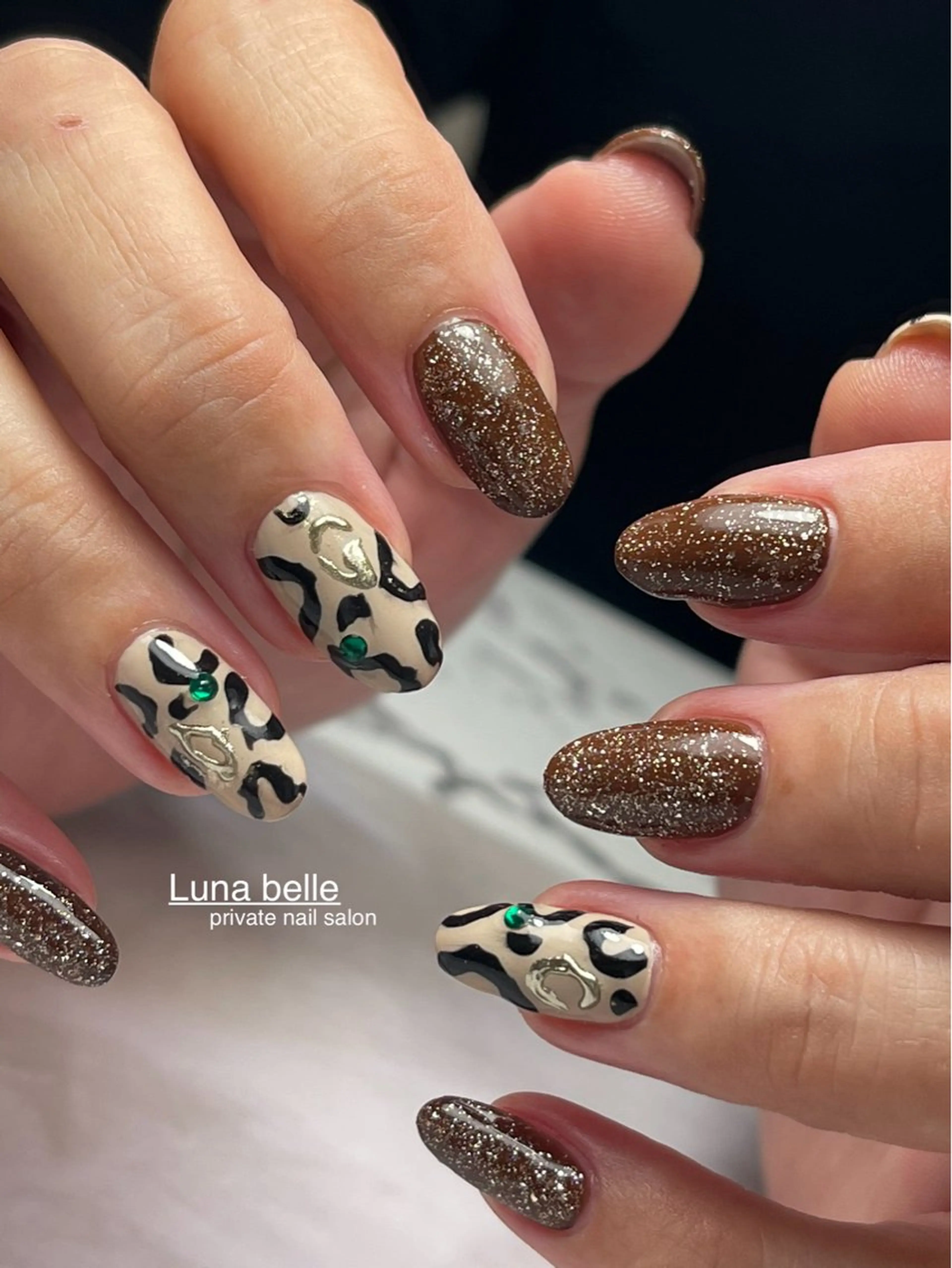 ネイル ミラーネイル ハンドネイル LUNA BELLEのネイルデザイン