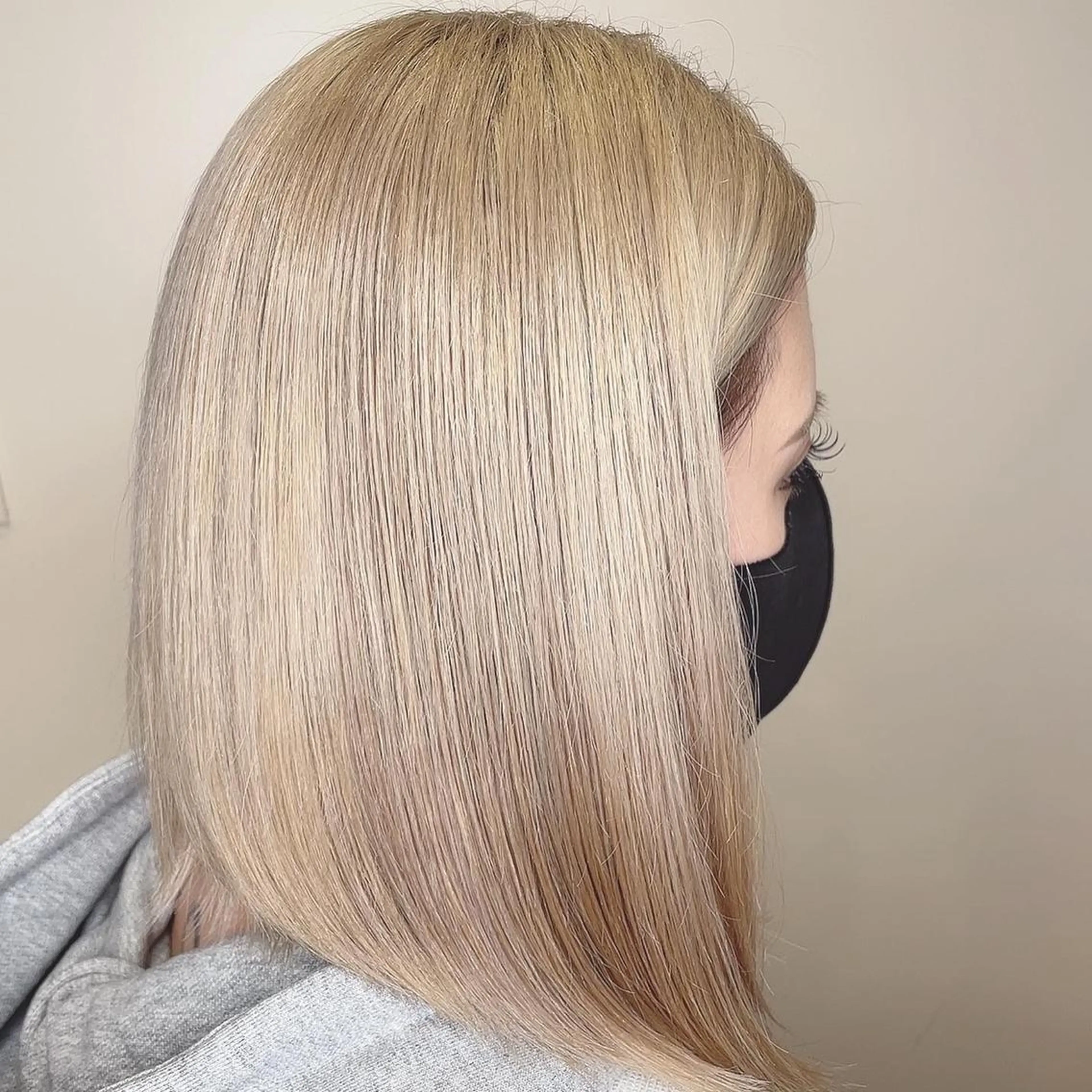 ミディアム ヘアカラー トリートメント レイヤー/ハッシュ 渋谷/サッタのヘアスタイル