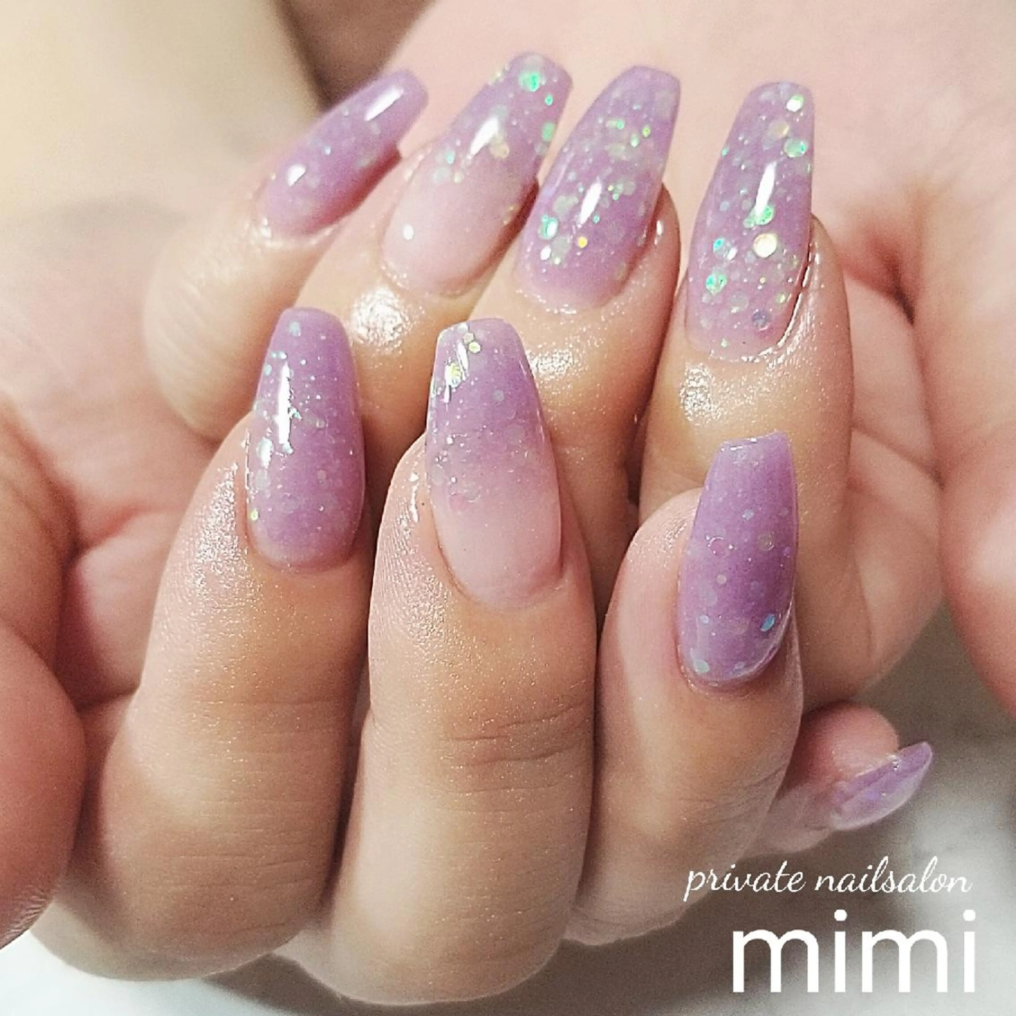 ネイル ラメ(グリッター) ハンドネイル 博多ネイル ｍｉｍｉのネイルデザイン