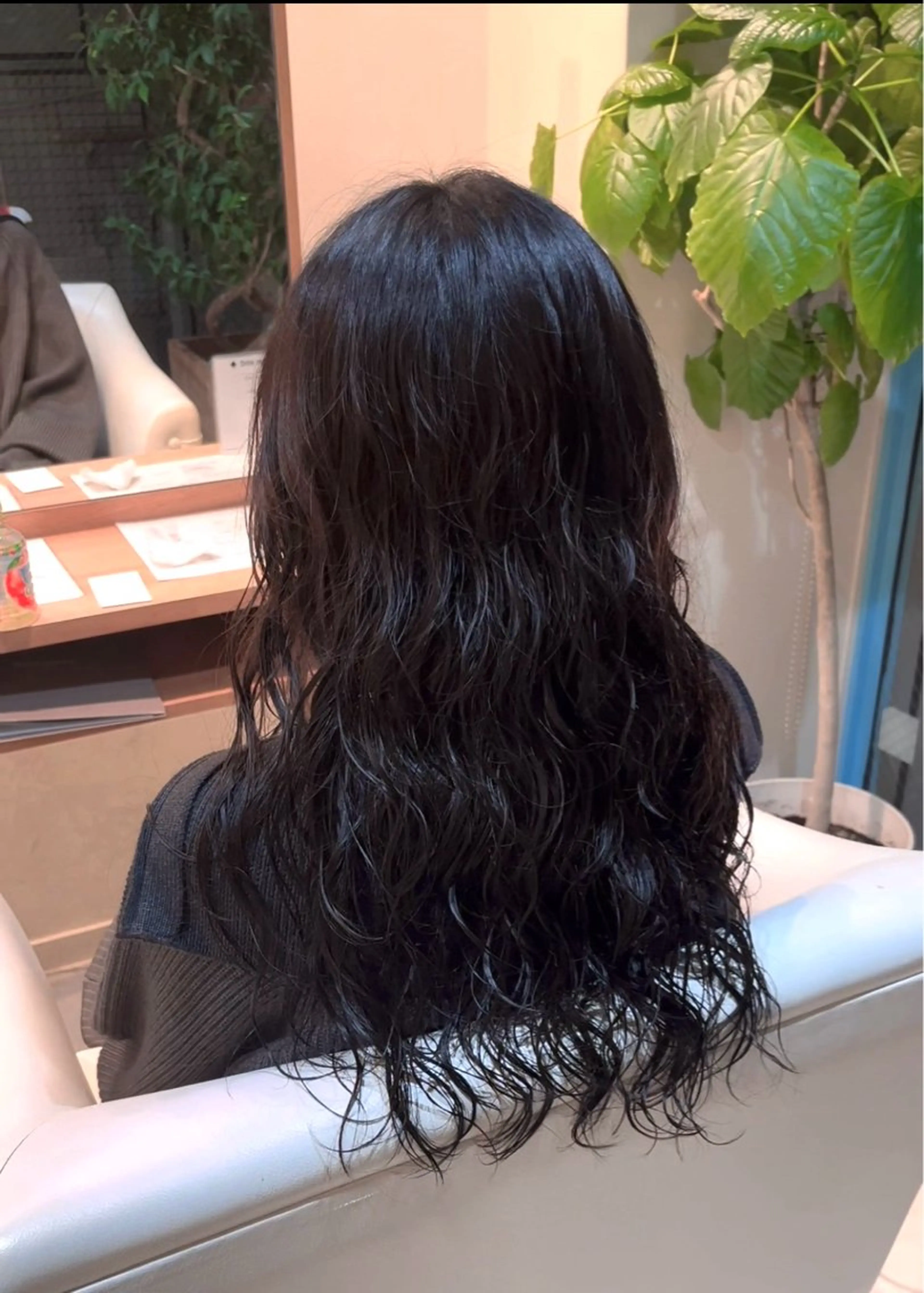 ロング パーマ カット パーマ トリートメント 山口 陸のヘアスタイル