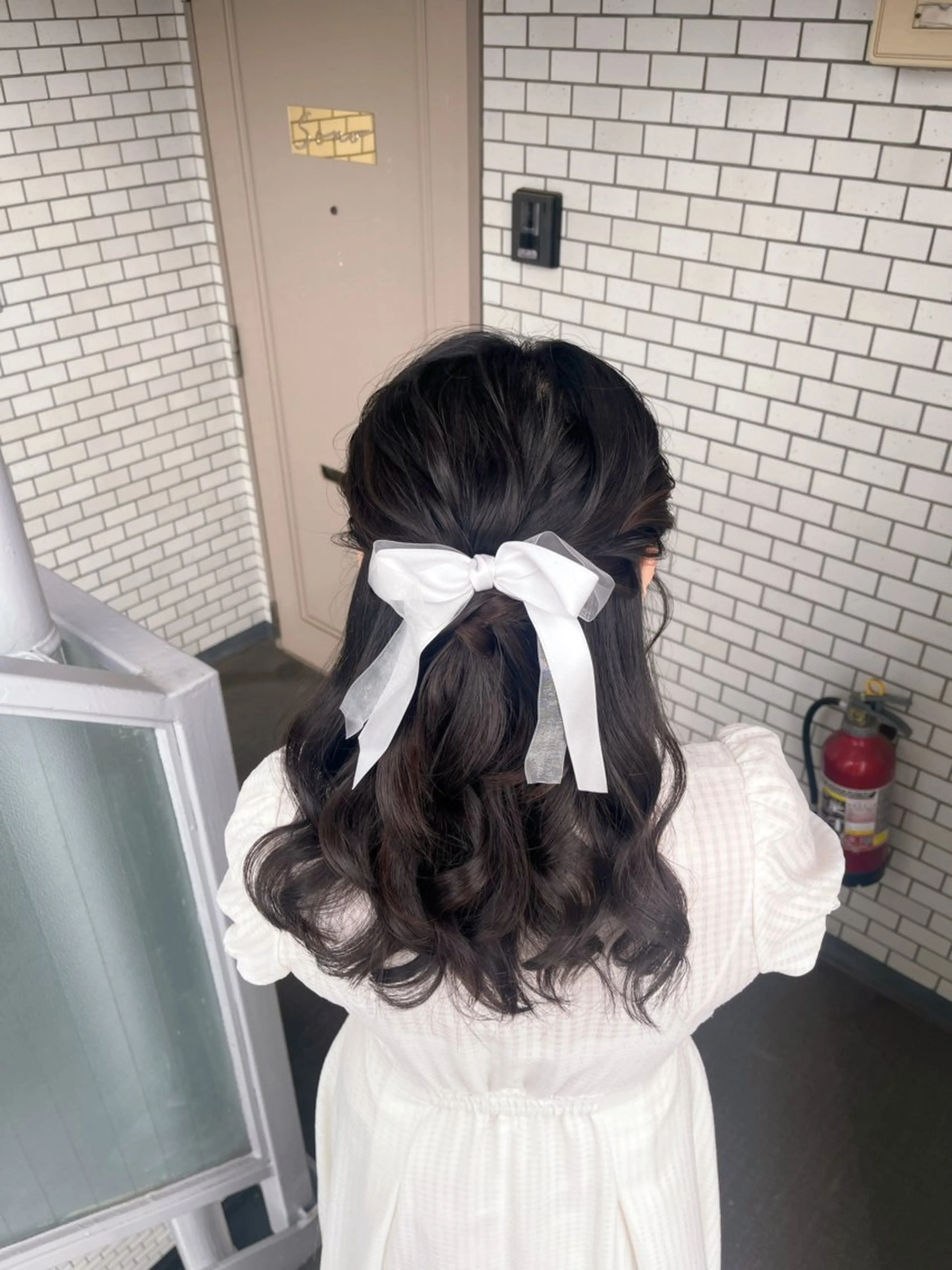 ヘアアレンジ ハーフアップ ヘアセット 垢抜けヘアメイク🫧 JURI🪽のヘアスタイル