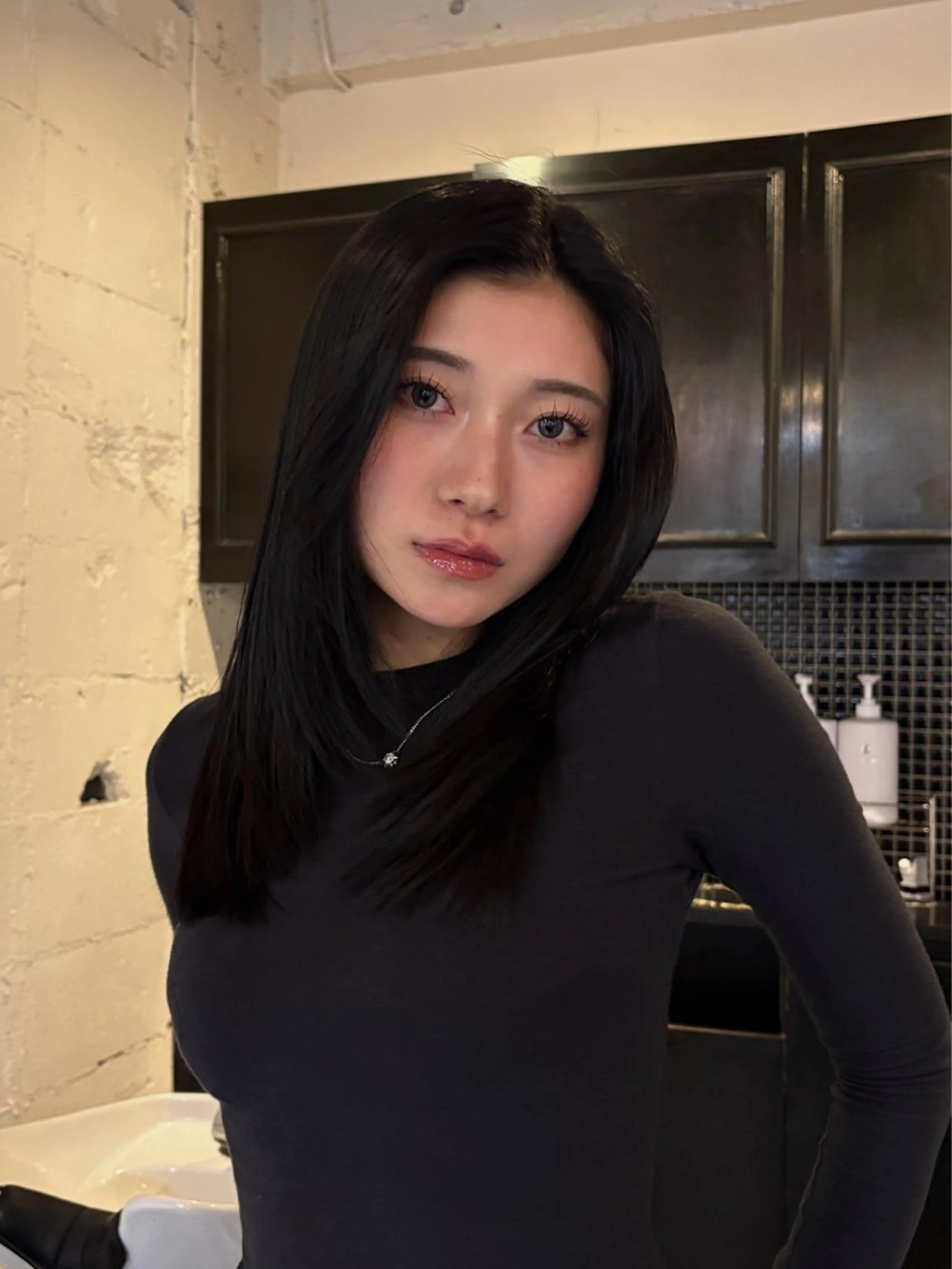 セミロング カット ヘアカラー トリートメント レディースカット🎀 NANAHAのヘアスタイル