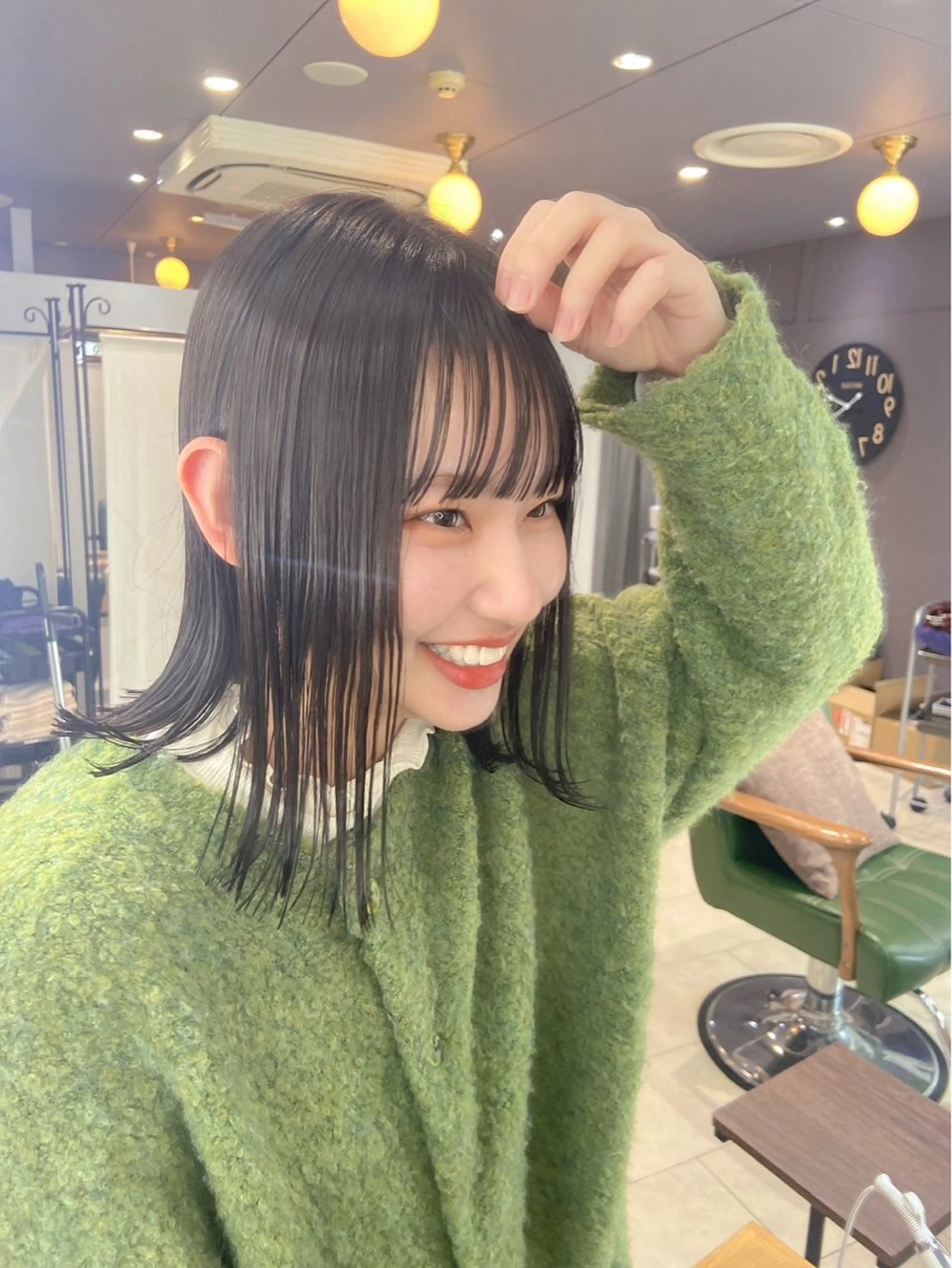 セミロング 盛田 望来のヘアスタイル