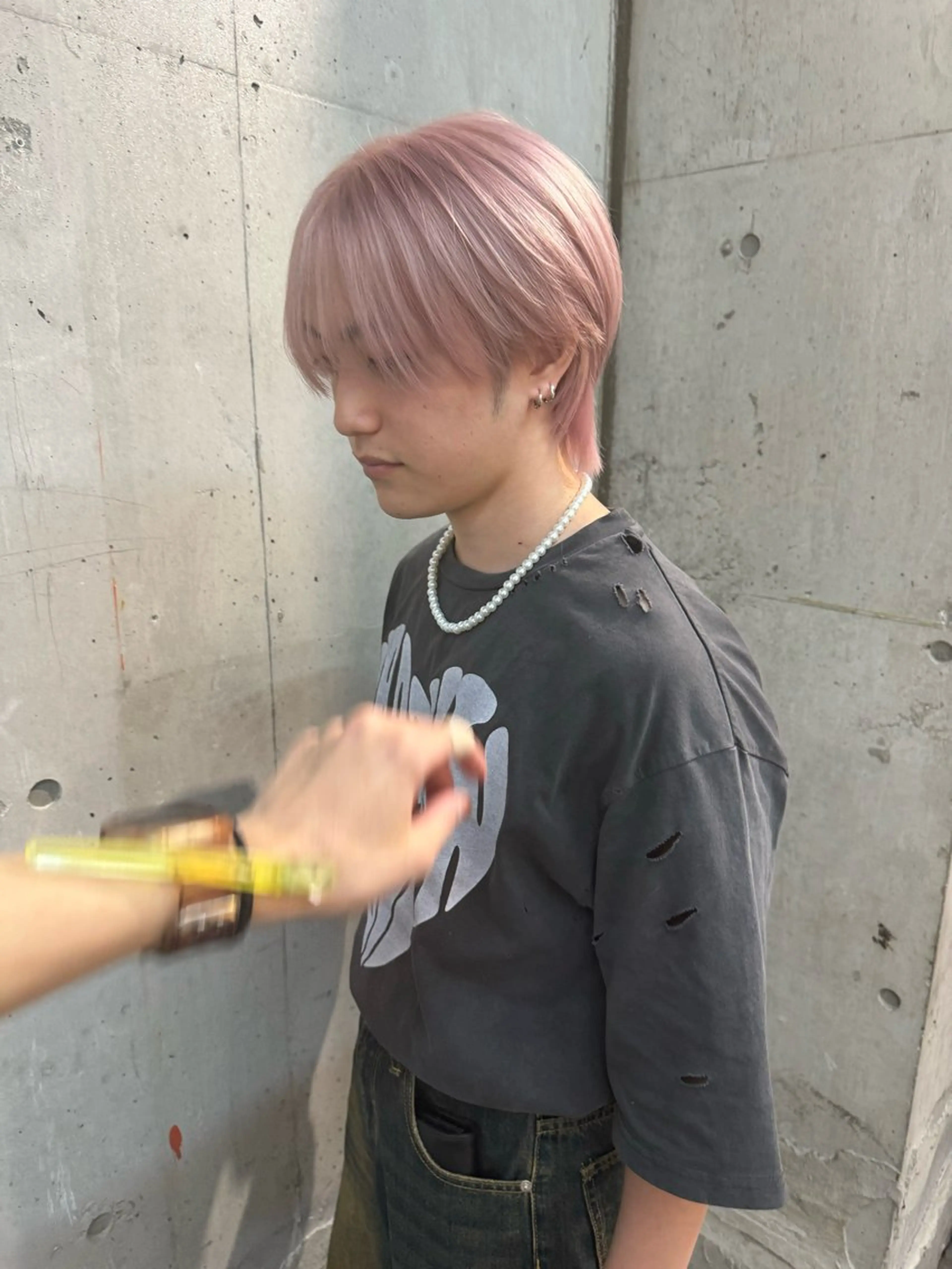 ショート 有人/バレイヤージュ /シャドールーツのヘアスタイル