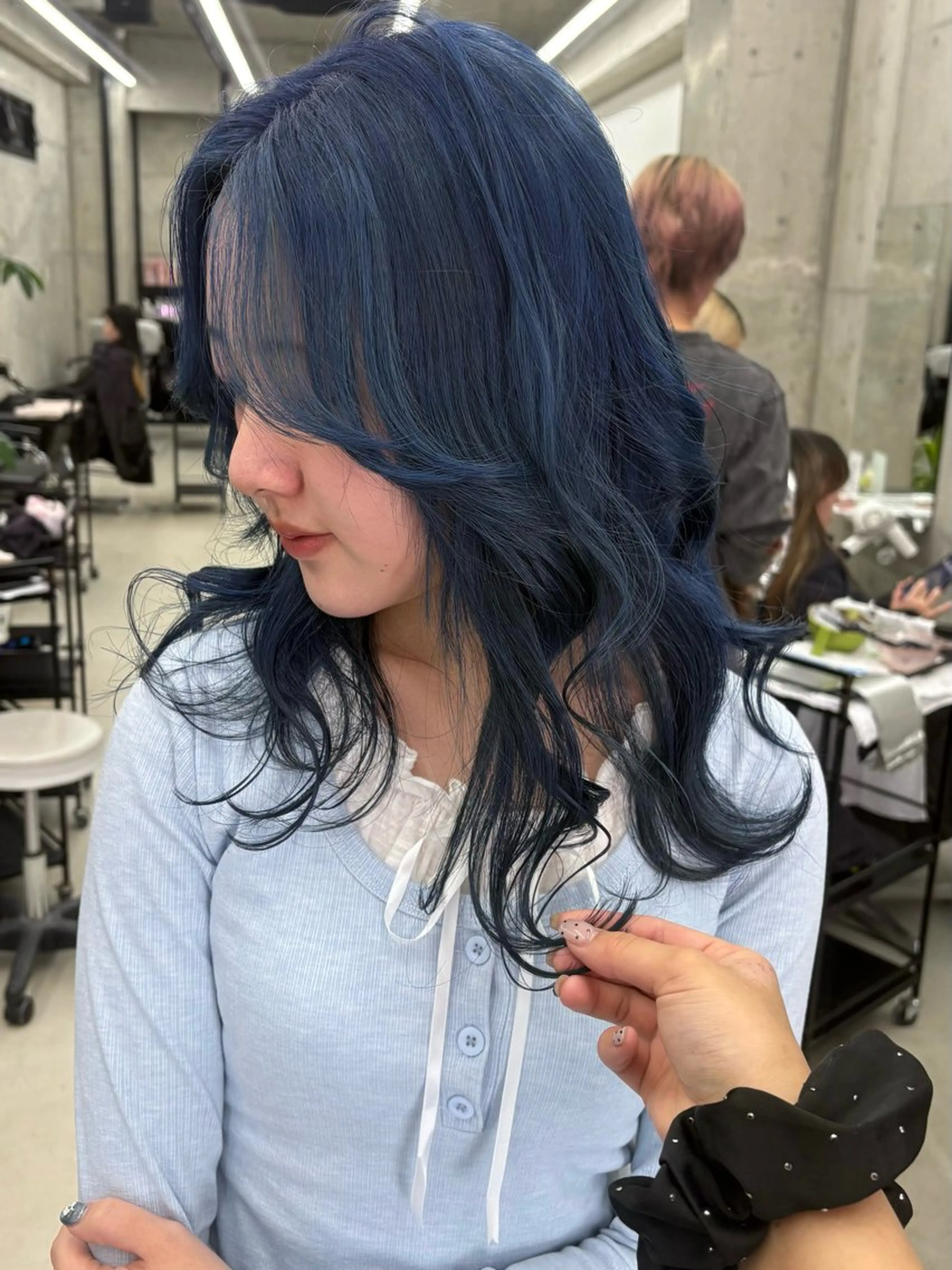 ロング ヘアカラー 福田 彩心のヘアスタイル