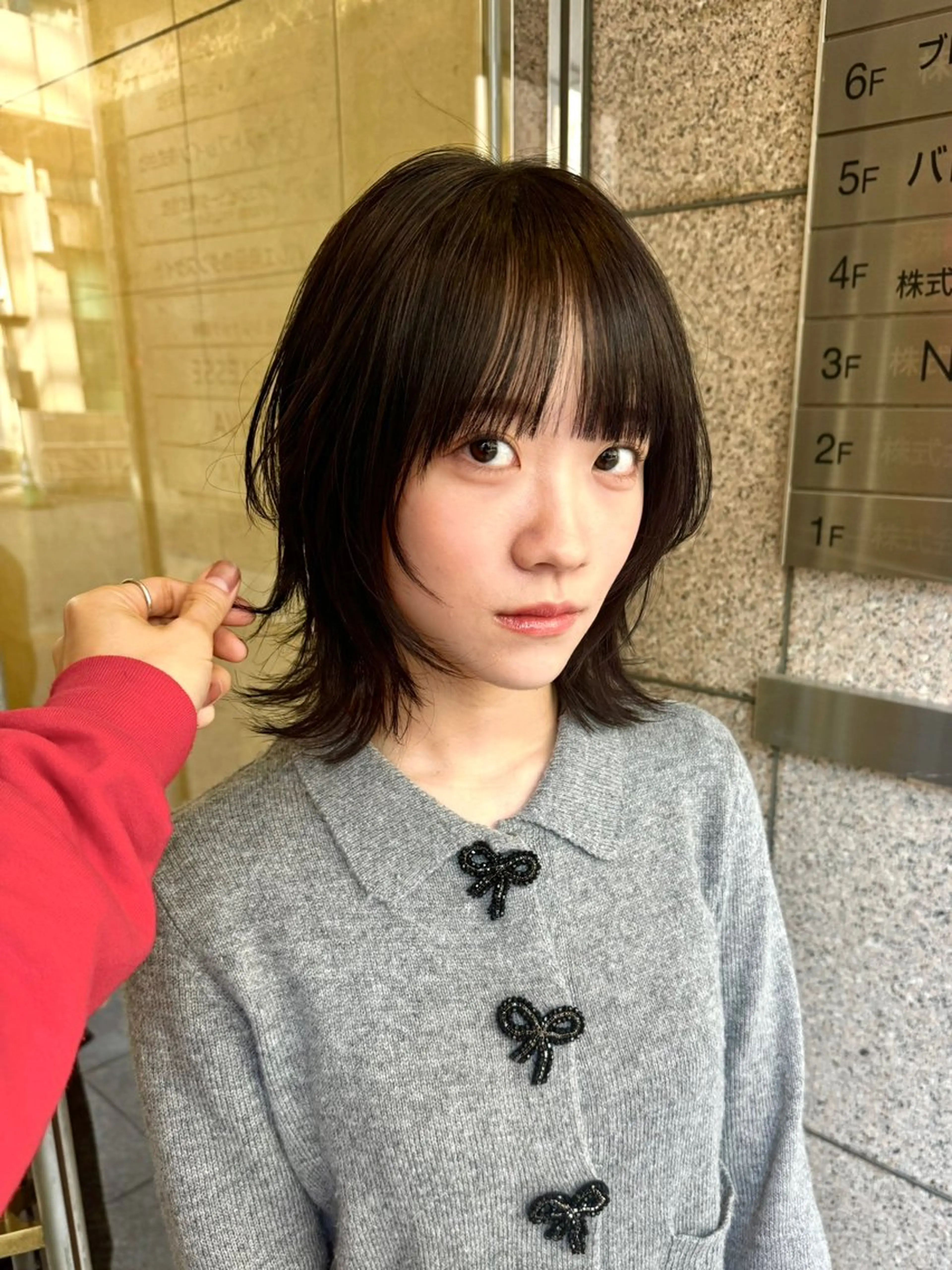 ミディアム ハッシュカット レイヤーカット ウルフカット カット トリートメント ハイトーン/レイヤー /ウルフ⭐️永田⭐️のヘアスタイル