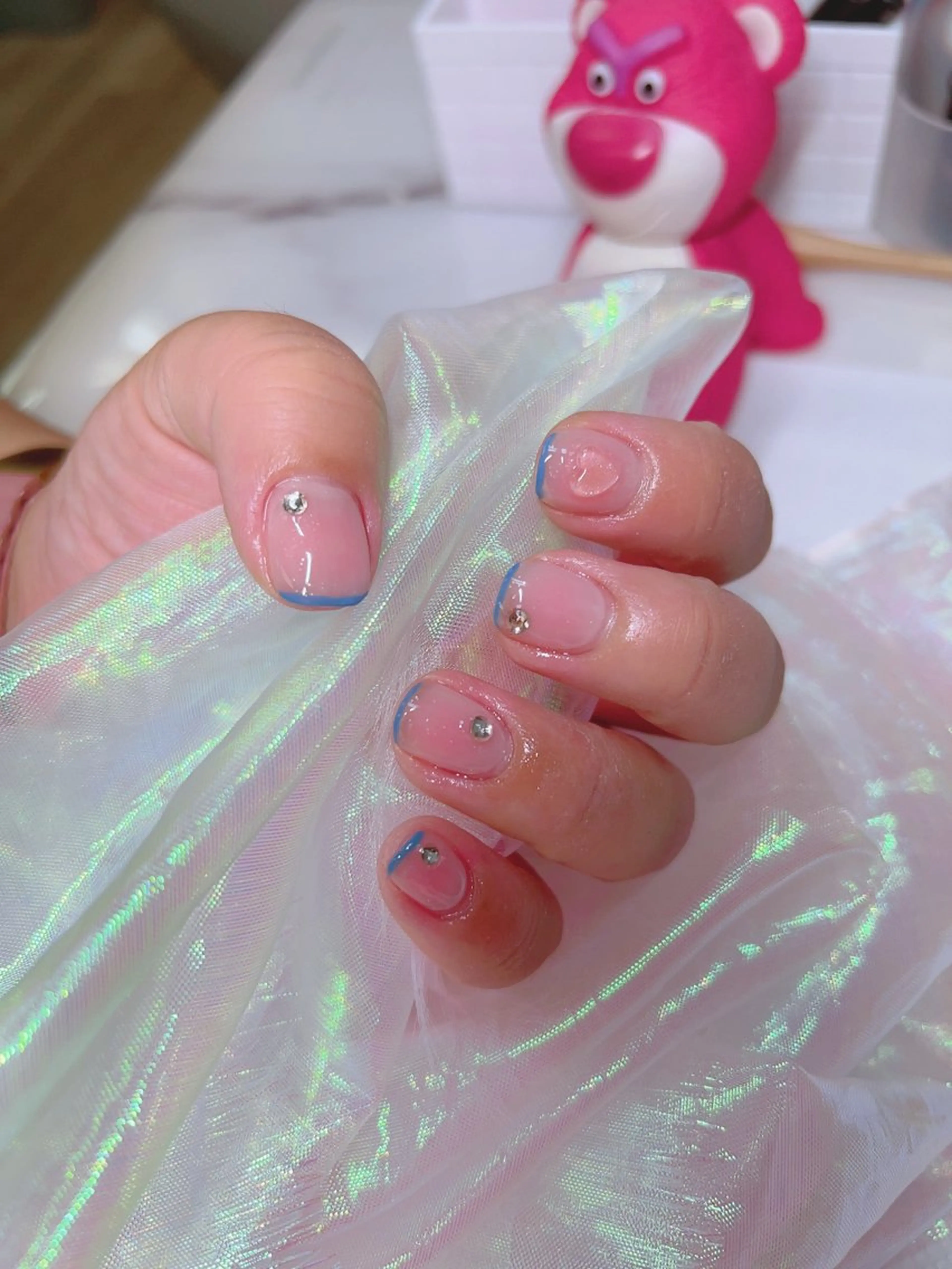 ネイル チークネイル マグネットネイル 持ち込み ニュアンスネイル シンプルネイル インフィニティ ネイルサロンのネイルデザイン