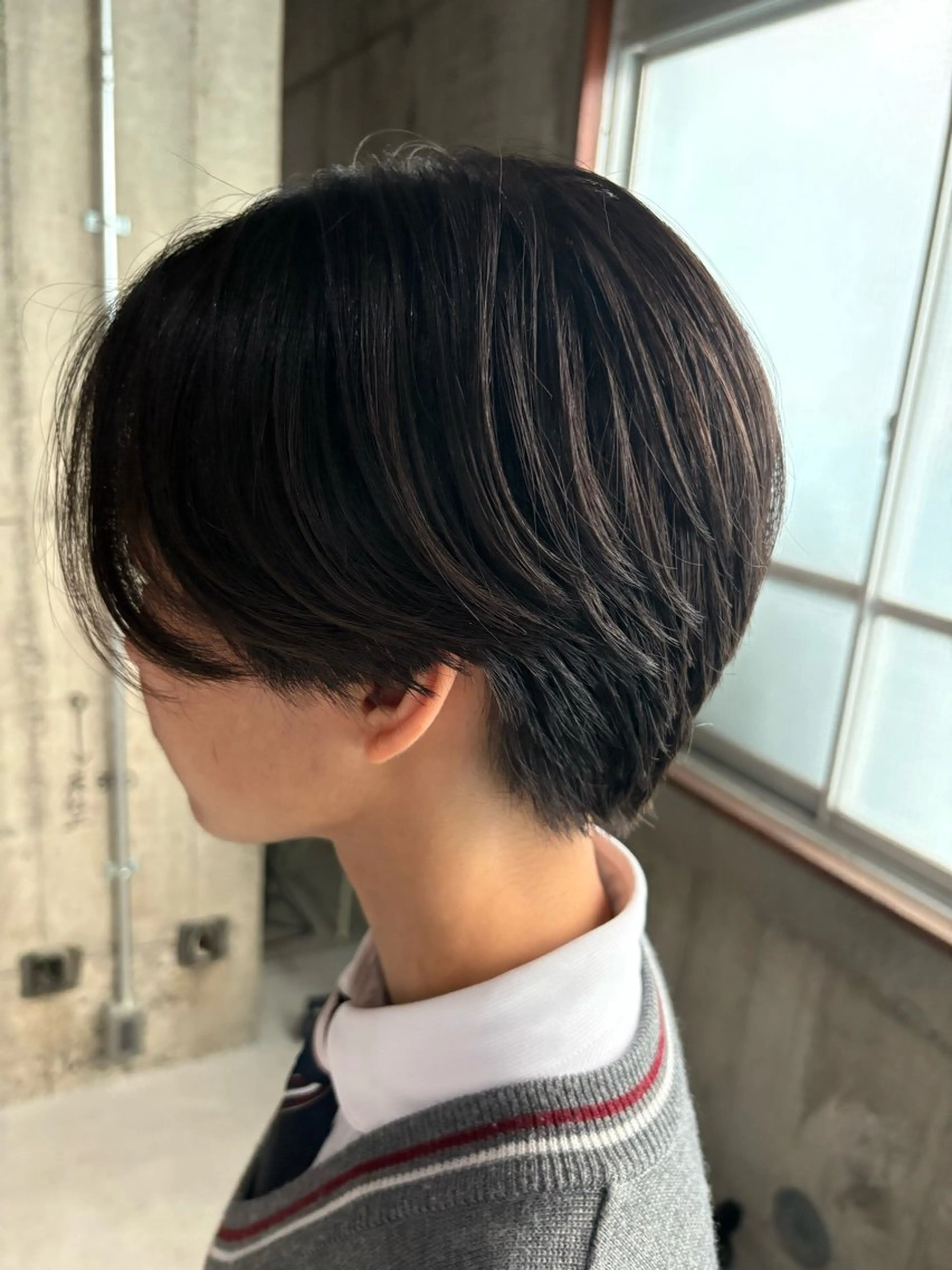 ショート ハンサムショート レイヤーカット ショートヘア カット 玉置 七海のヘアスタイル