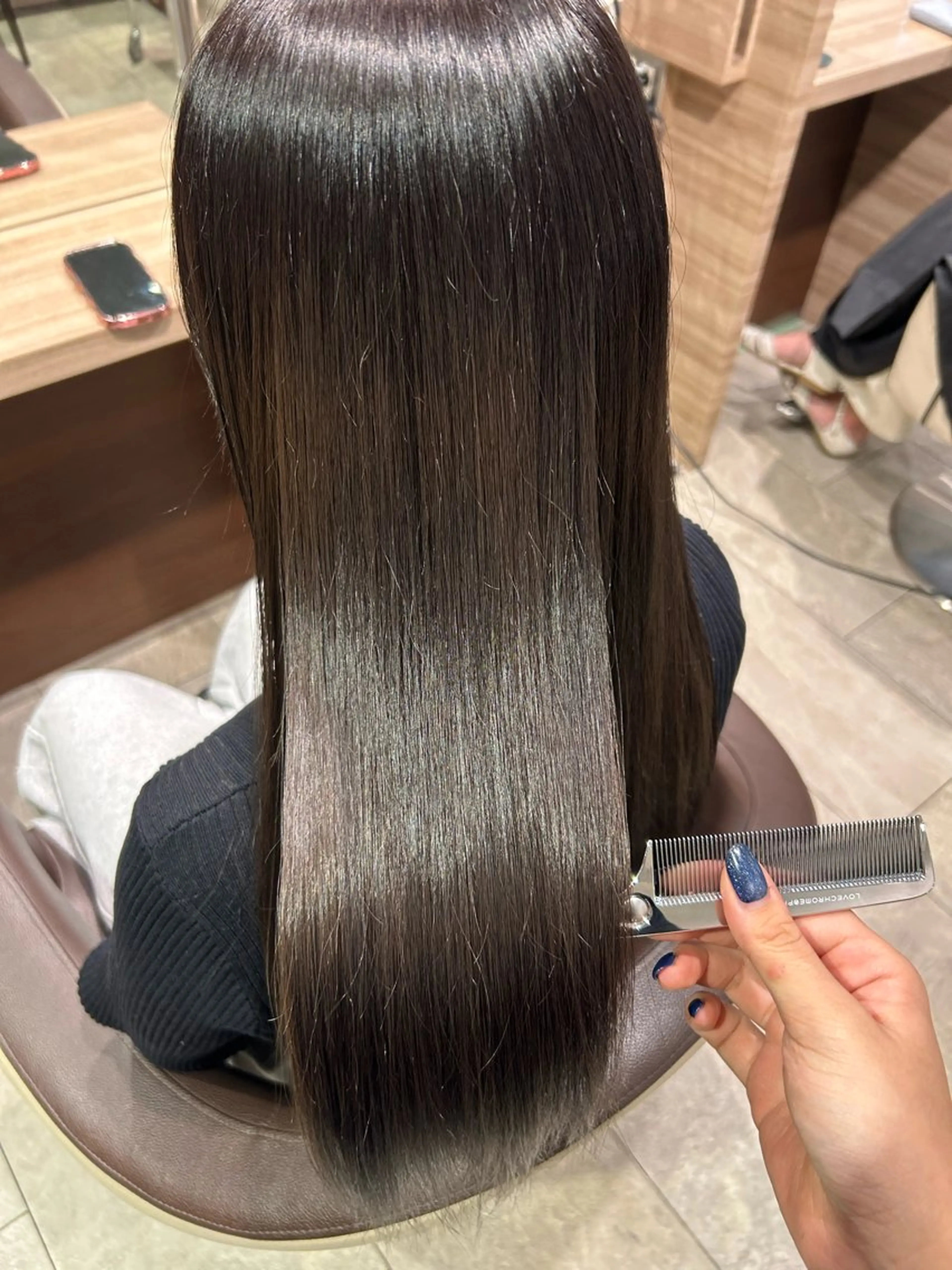 ロング カラー カット ヘアカラー トリートメント 髪質改善/艶カラー /井上華のヘアスタイル