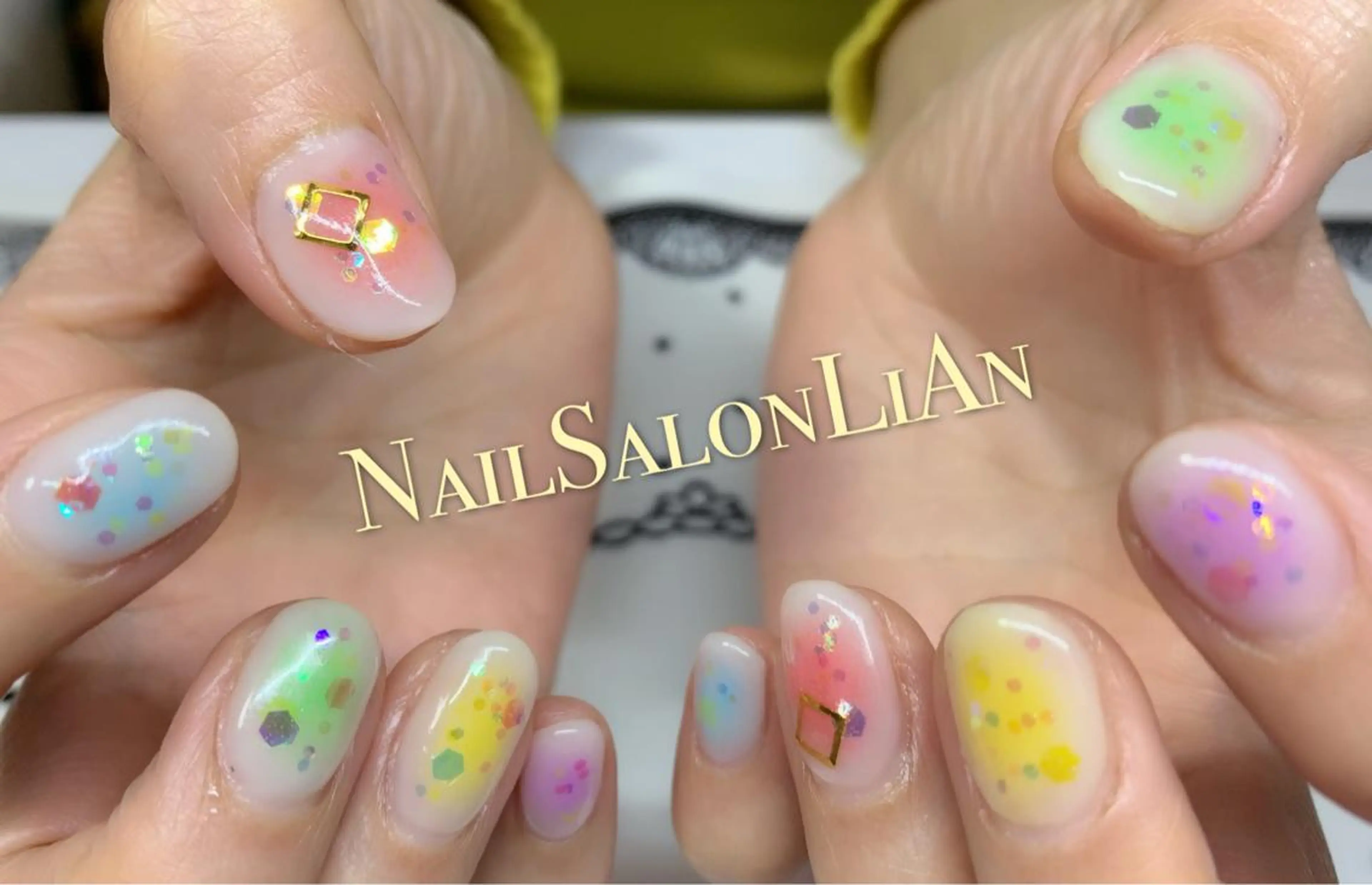 ネイル アートネイル 持ち込み シンプルネイル NailSalon LiAnのネイルデザイン