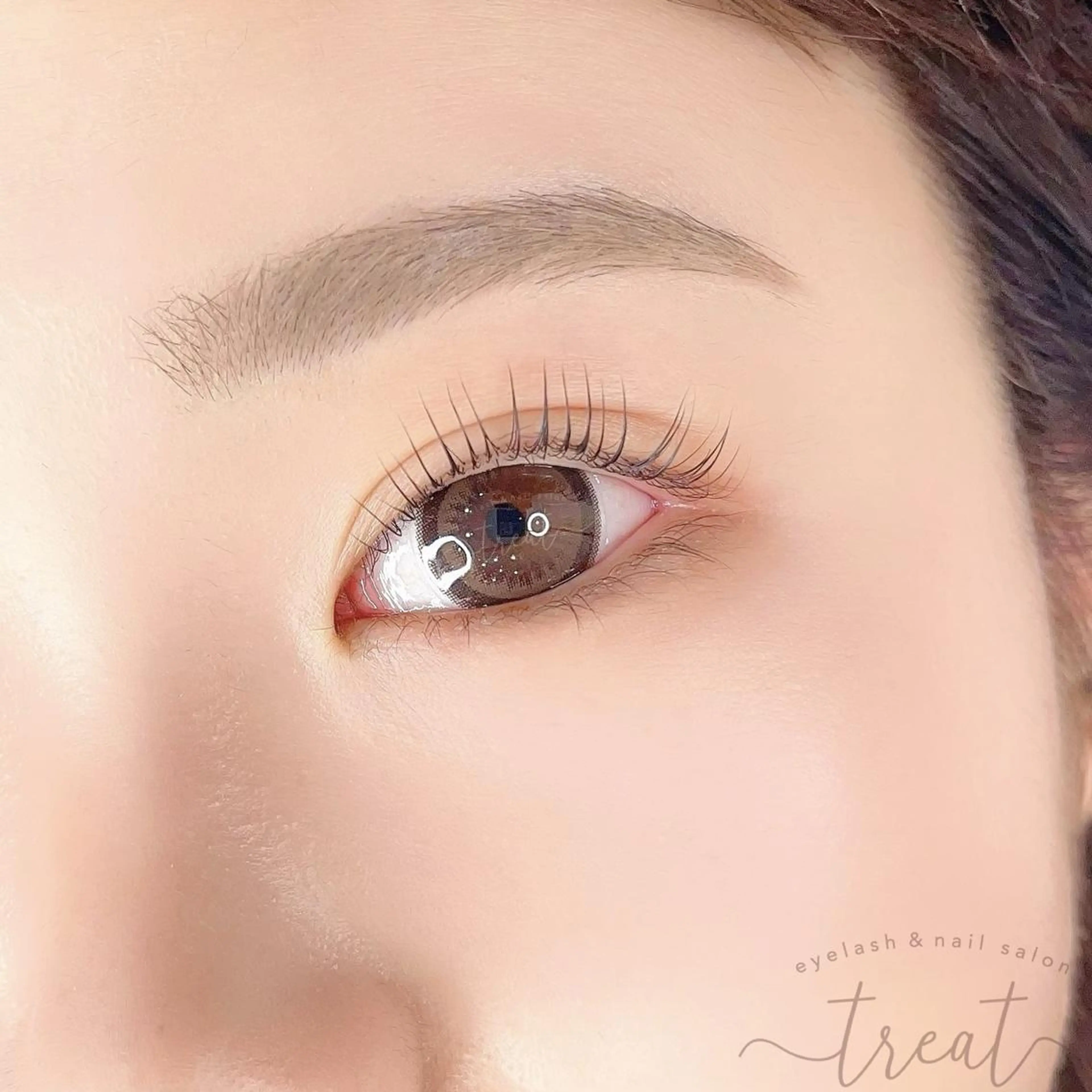 アイブロウ treat eyelash & nail salon 阪急西宮ガーデンズ店(別館)所属・treat 西北店のマツエク・マツパデザイン