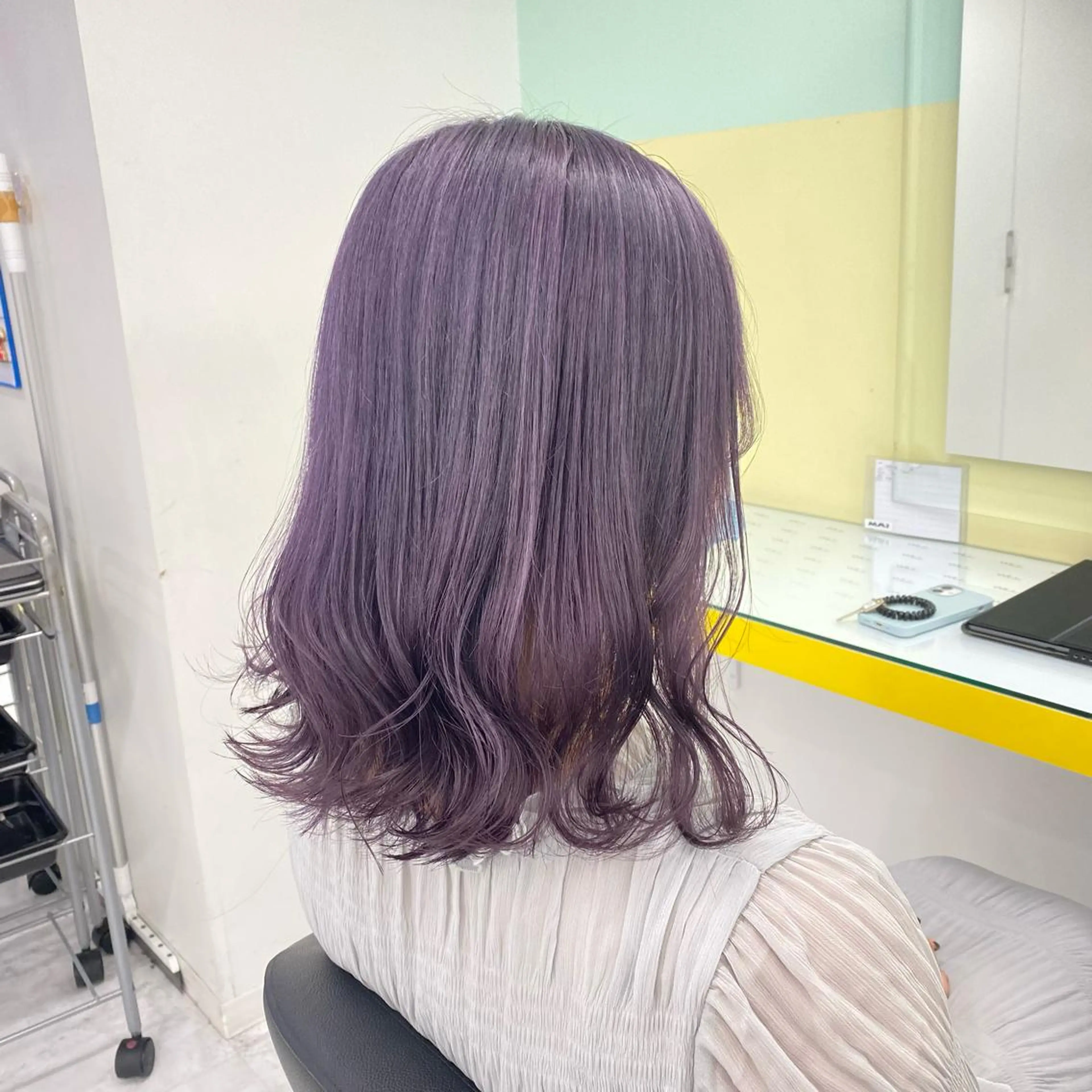 セミロング カラー ヘアアレンジ mai🍑暖色カラー /レイヤー💖のヘアスタイル