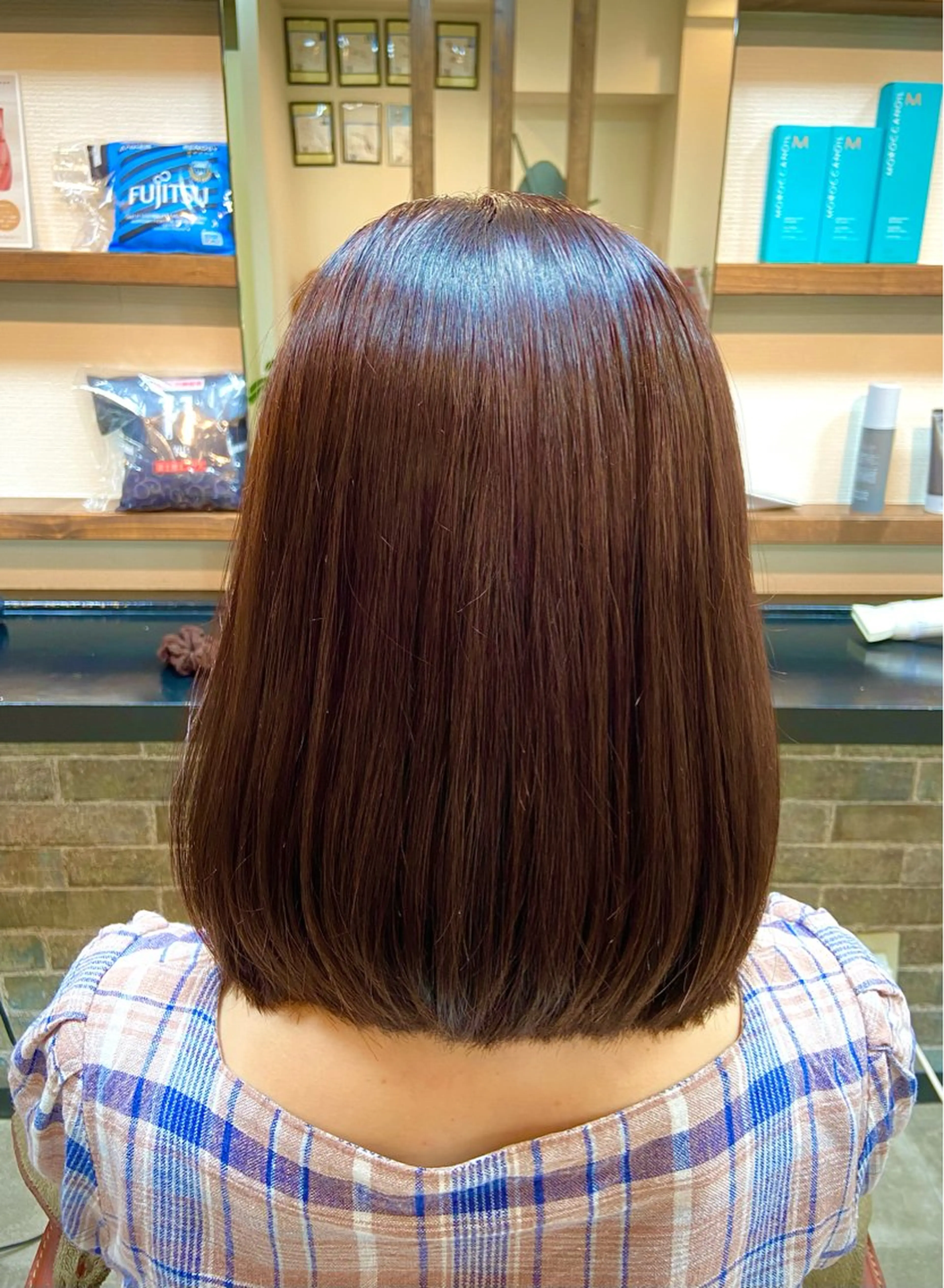 ミディアム カラー パーマ 髪質改善 カット ヘアカラー 縮毛矯正 イツキ🌕デザインカ ラー🥨髪質改善🫧のヘアスタイル