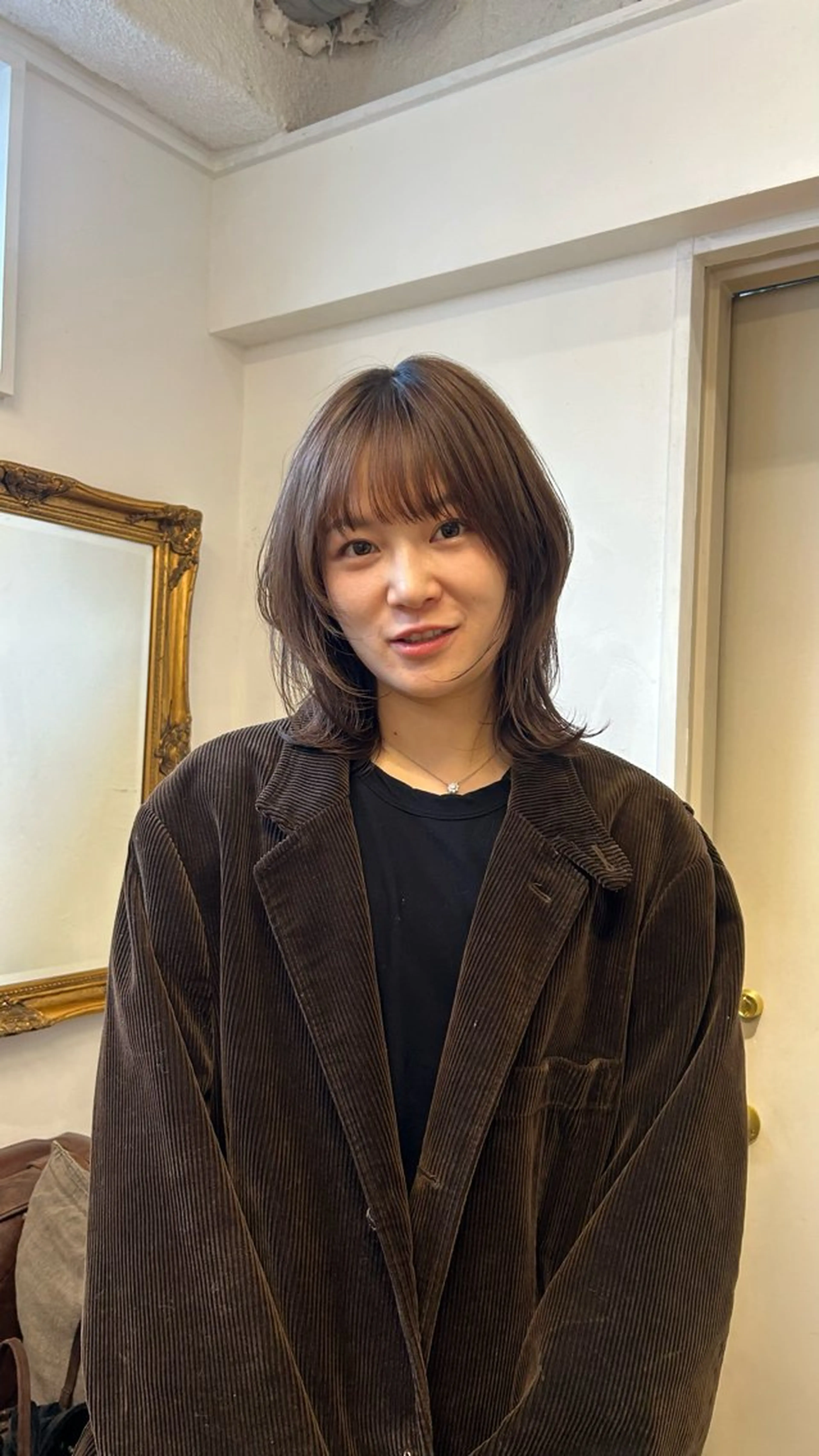 ミディアム カット トリートメント じゅわっと暖色カラー 🍊Moemiのヘアスタイル