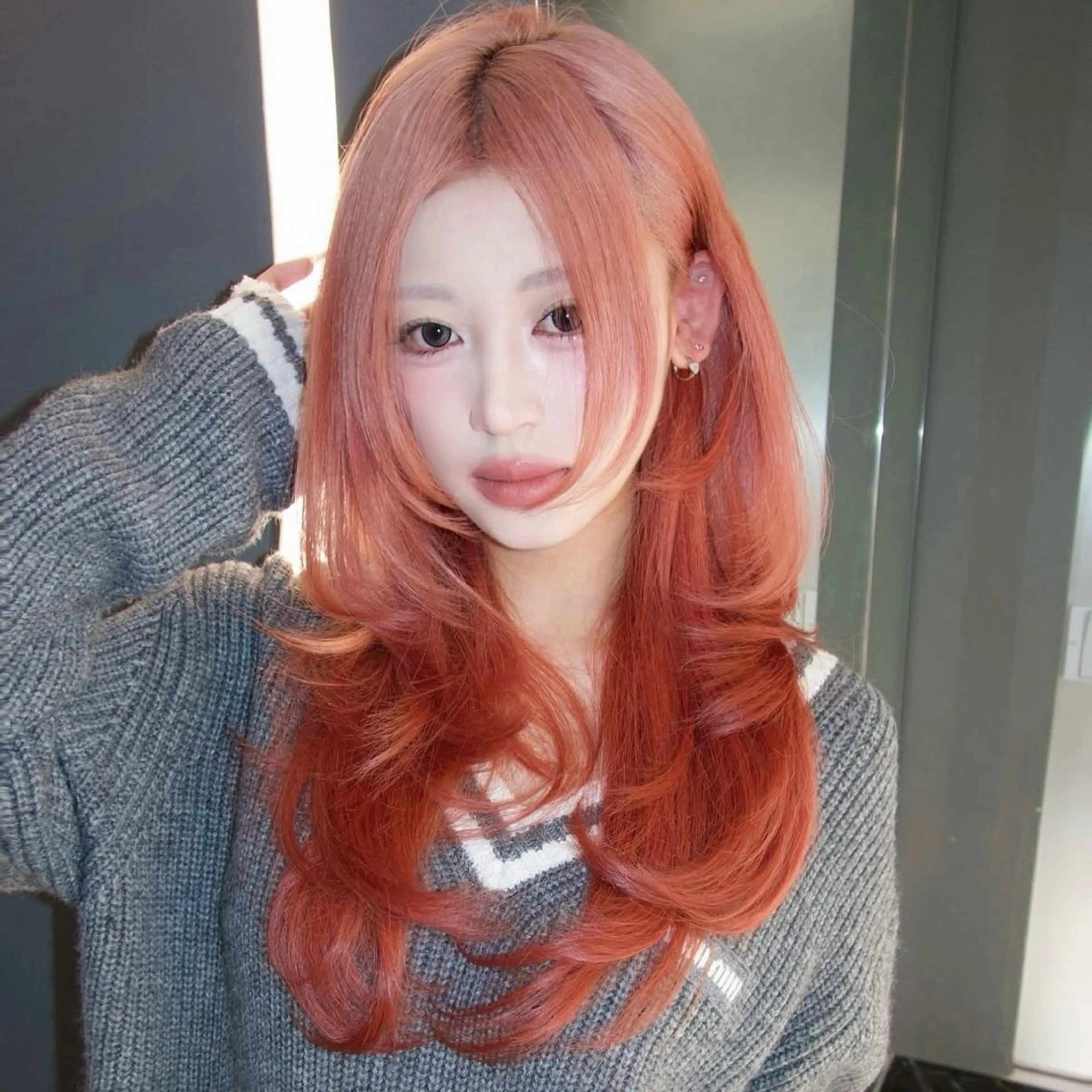 ロング カット トリートメント レイヤーカット/ きったん/ハイライトのヘアスタイル