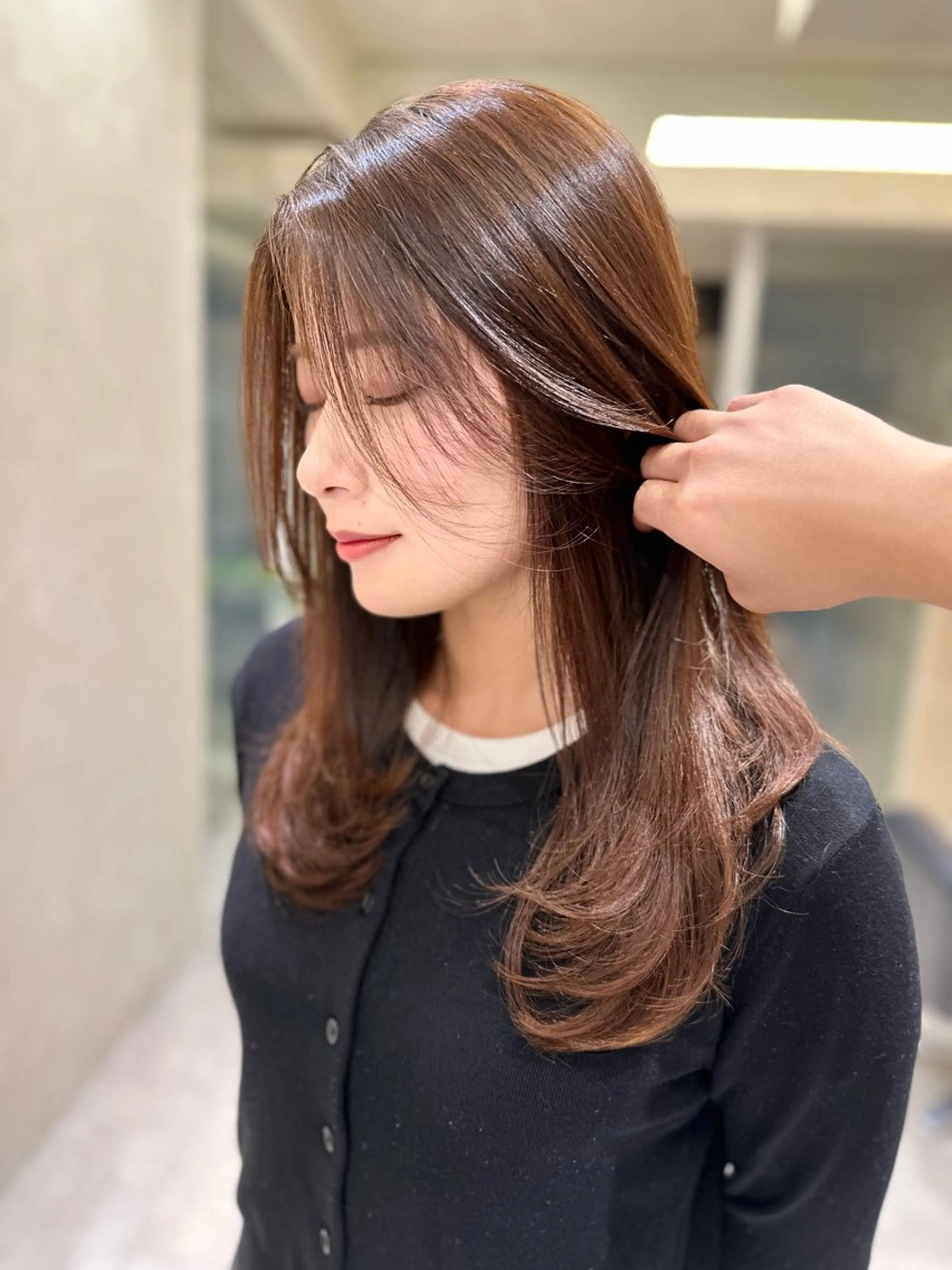 セミロング カット かいき/レイヤー /ボブ/髪質改善のヘアスタイル