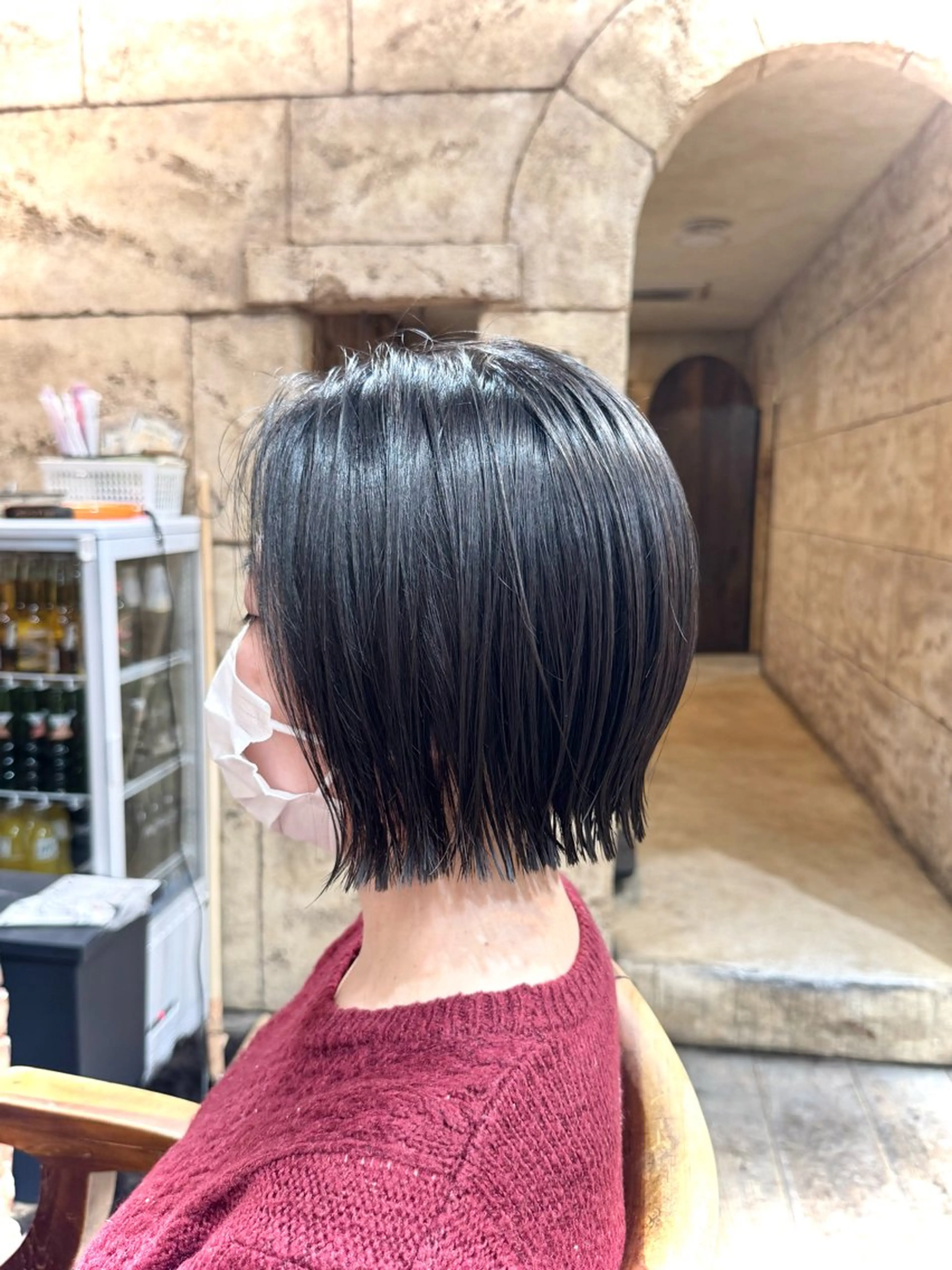 ショート ボブ 小顔カット カット 髪質改善カラー /高山奈夕のヘアスタイル