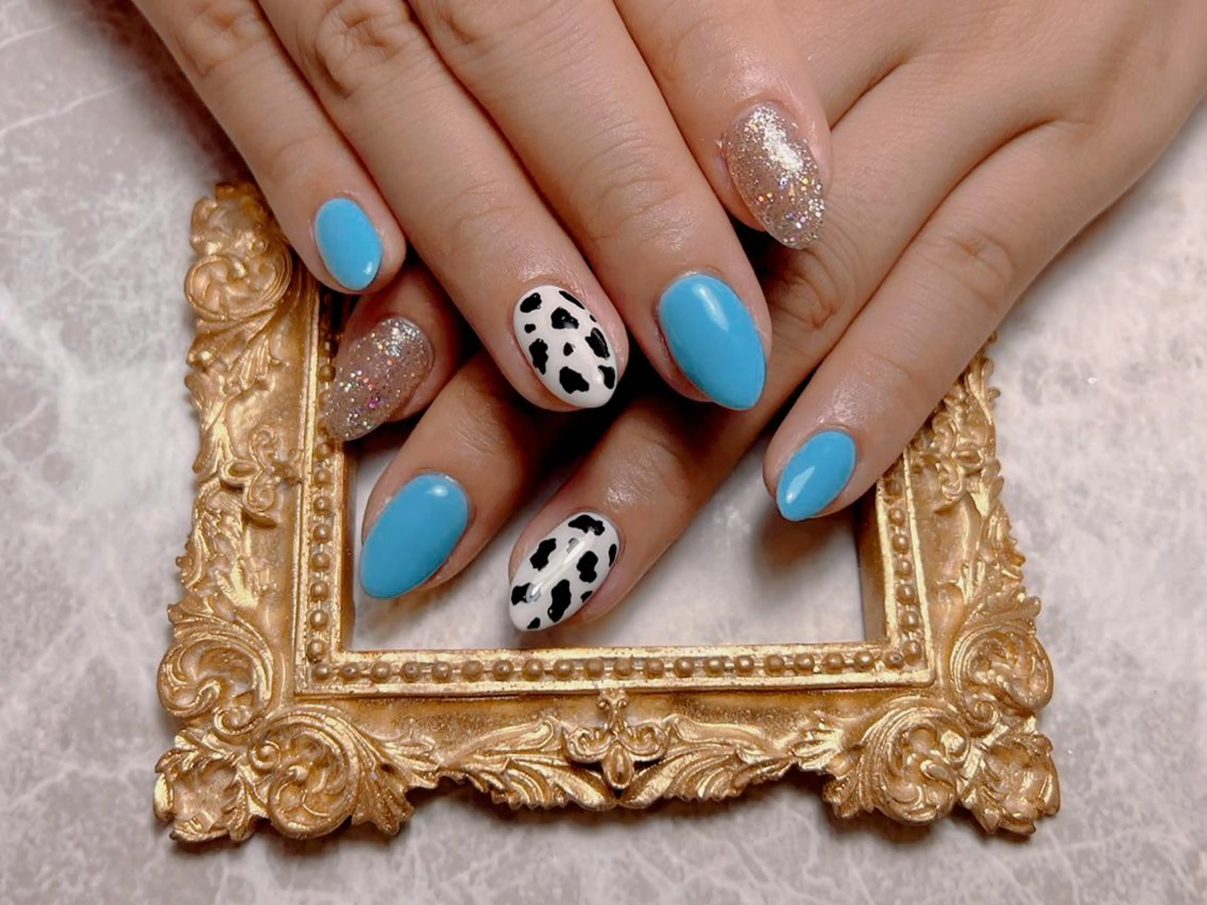 ネイル ハンドネイル マジック ミラーのネイルデザイン