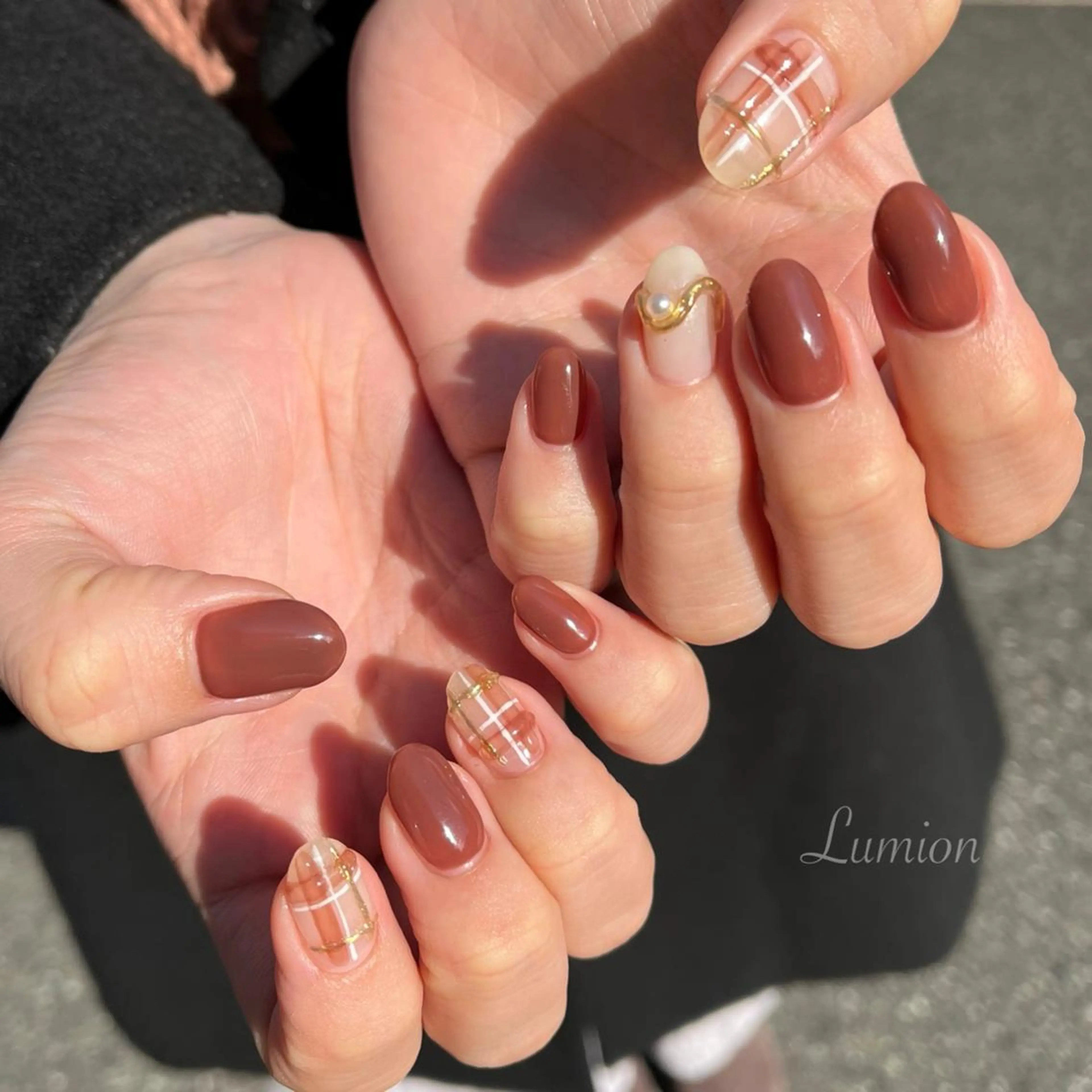 ネイル ぷっくりネイル ハンドネイル nailroom Lumionのネイルデザイン