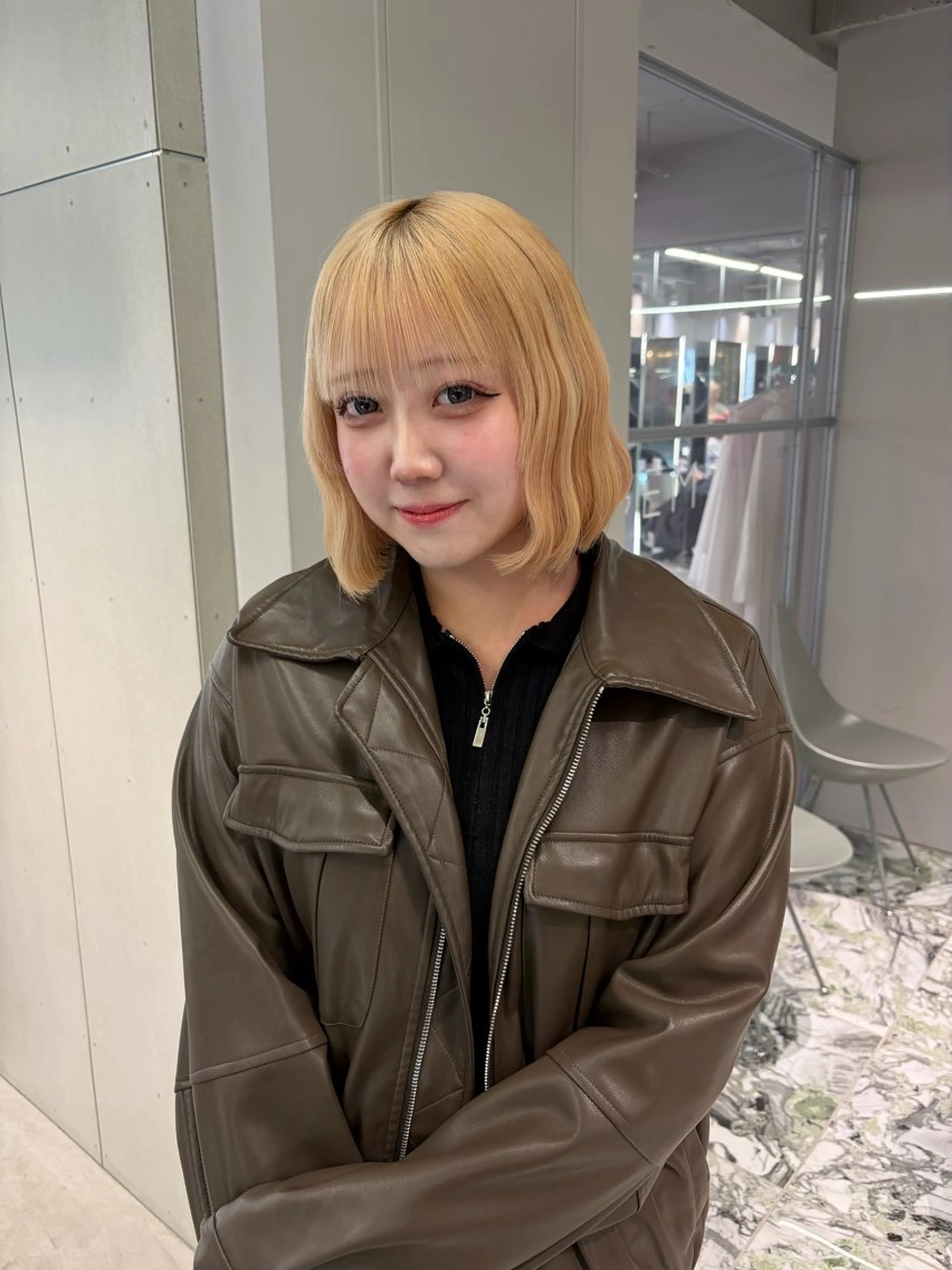 カラー ベージュカラー ミルクティーベージュ GEM/ hinanaのヘアスタイル