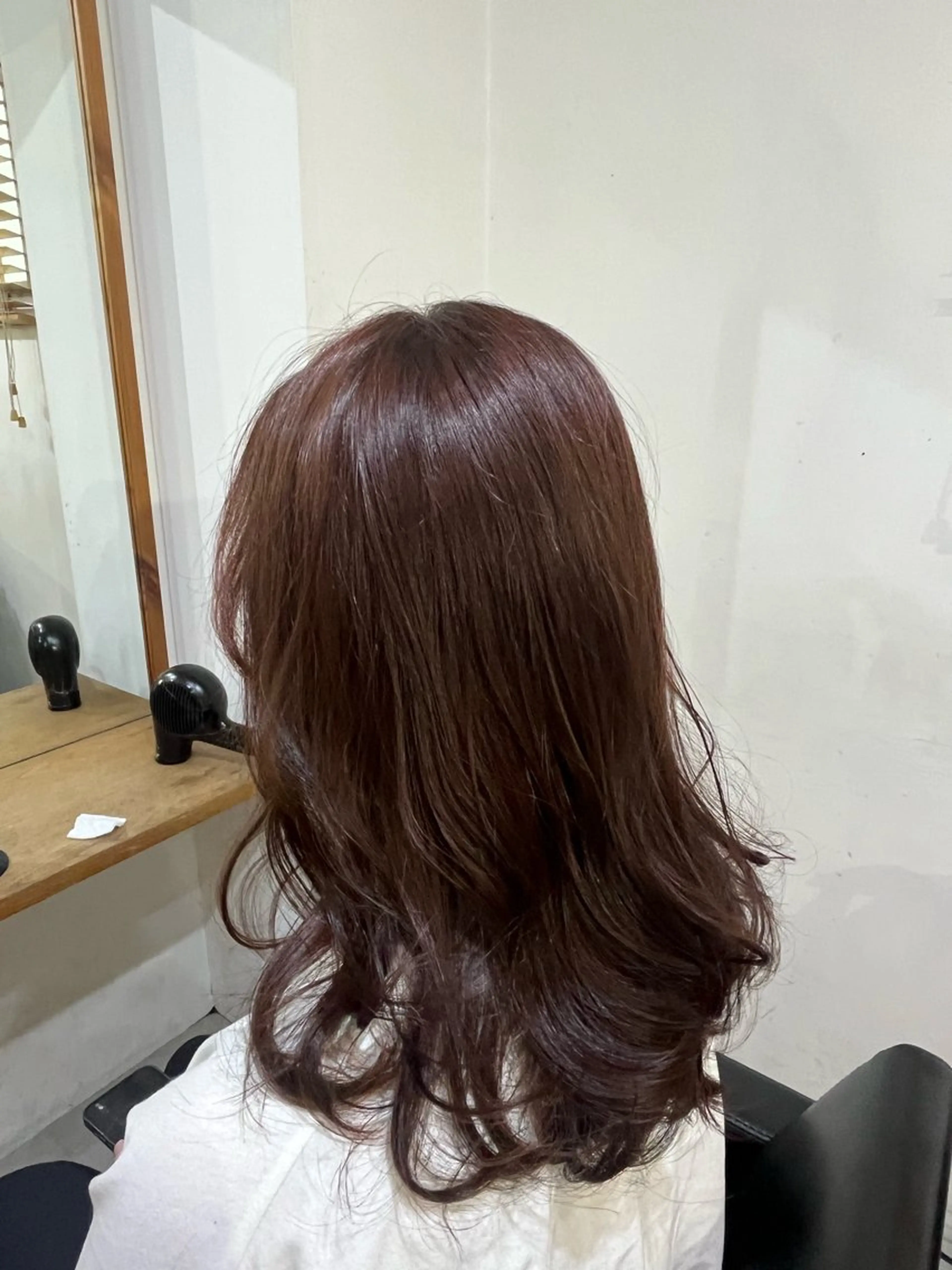 セミロング カラー ✨🎨ブリーチなし 透明感カラー✨美友のヘアスタイル