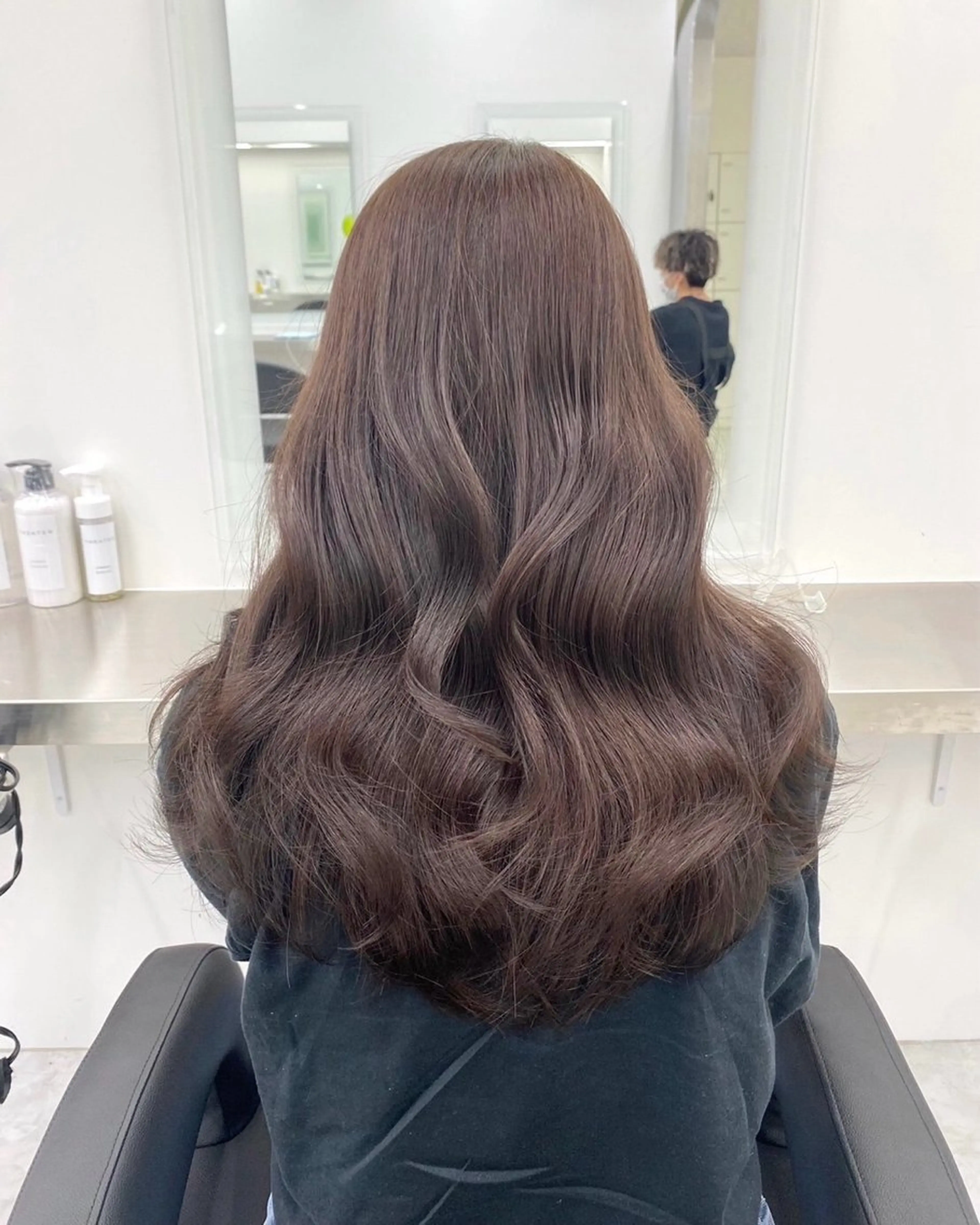 セミロング 透明感ヘア/ベージュ 🩶shiho🩶のヘアスタイル