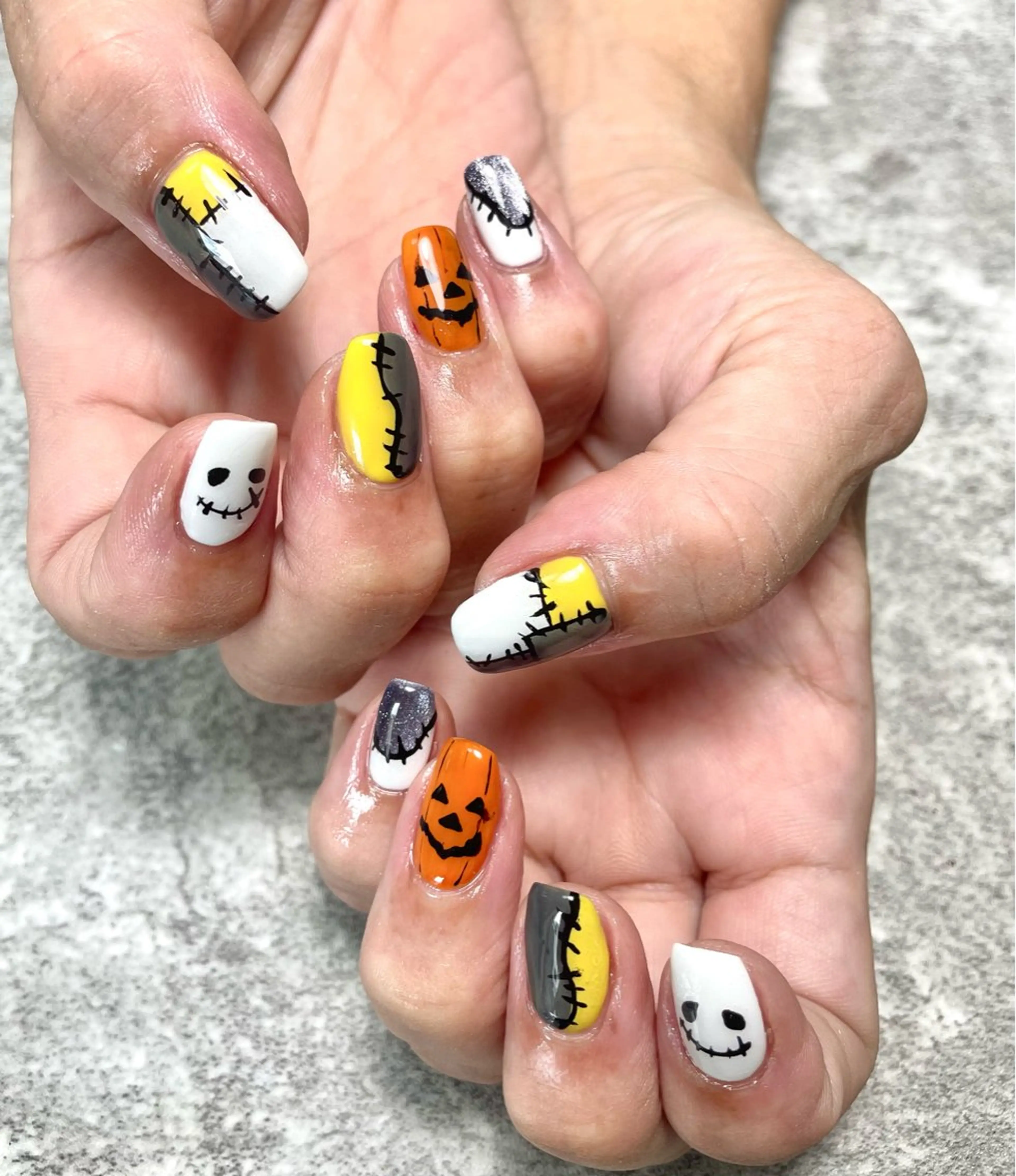 ネイル アートネイル ハロウィン RISA joie nailのネイルデザイン